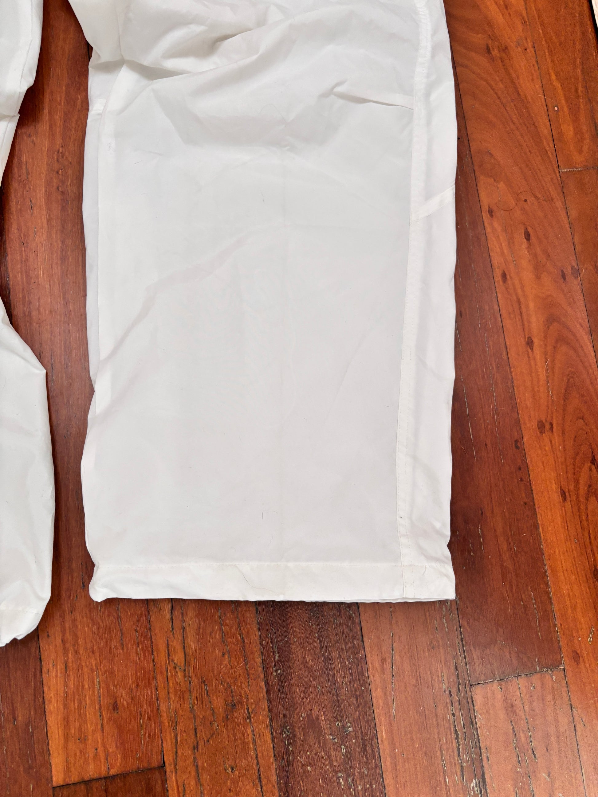 Vintage Y2K Nike Track Pants Size XXL White Hex Logo Nylon Windbreakers Bungee