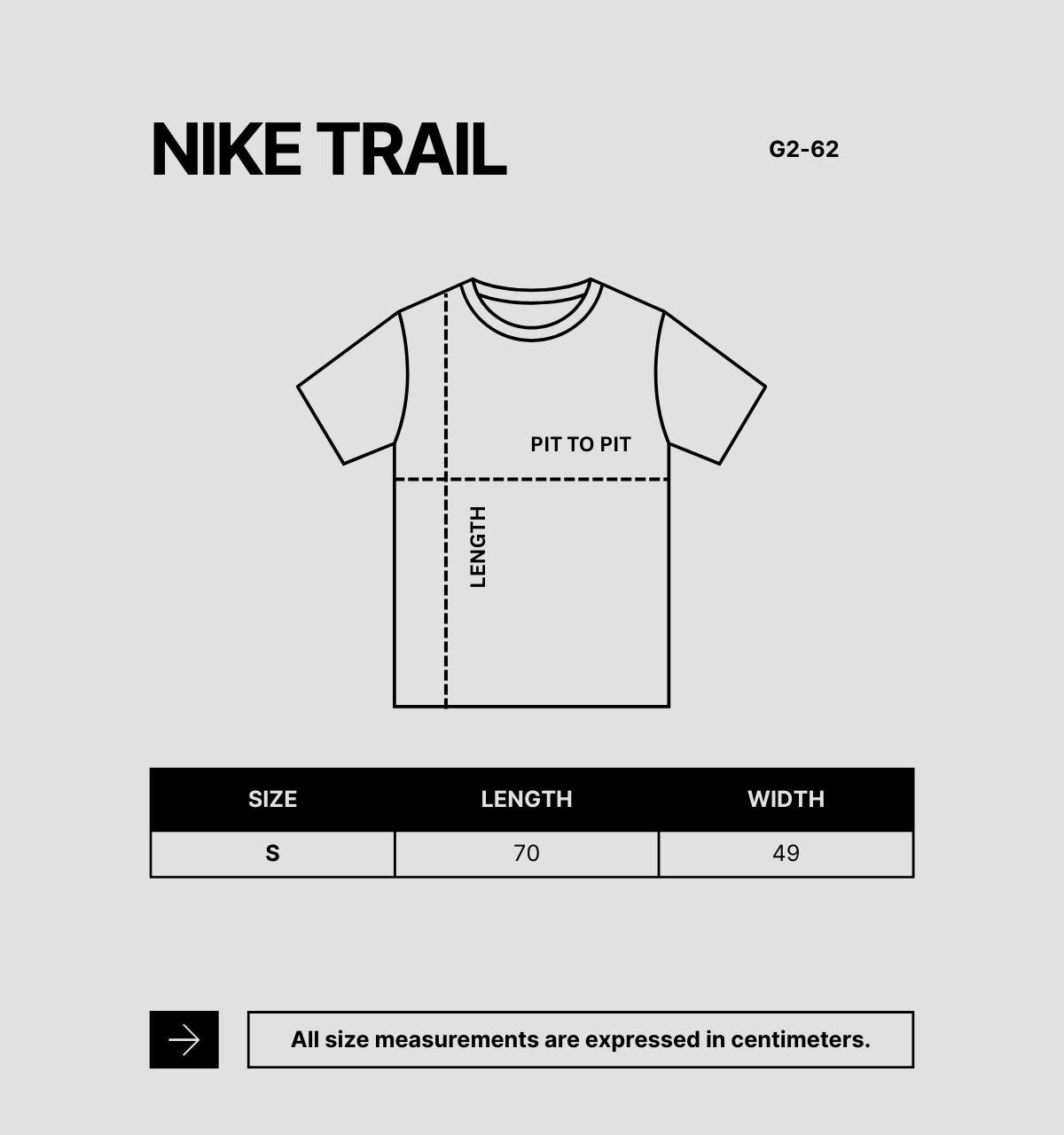 Nike Trail T-Shirt Size S Grey Large Graphic Logo Crew Neck