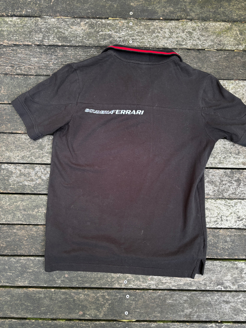 Puma Ferrari Polo Size S Black Yellow