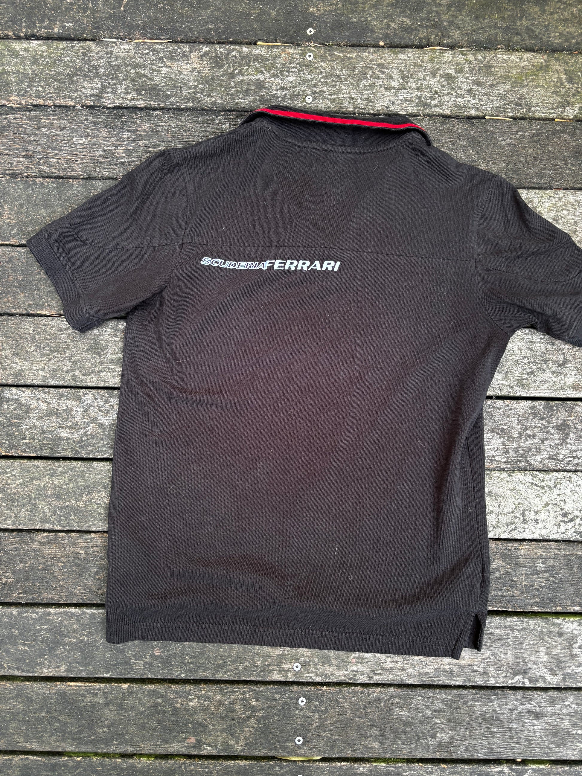 Puma Ferrari Polo Size S Black Yellow