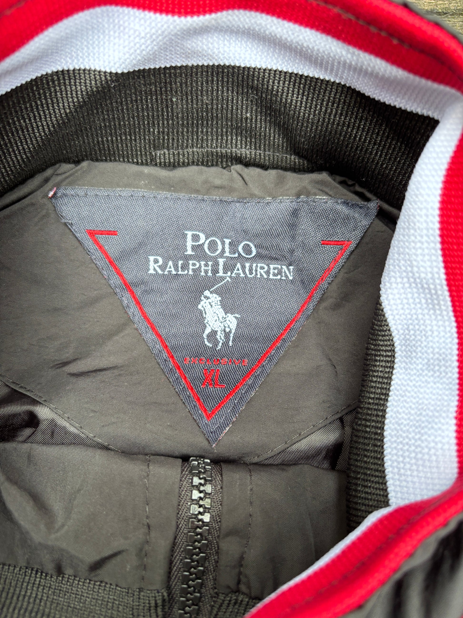 Vintage Polo Ralph Lauren Jacket Size XL Black Windbreaker