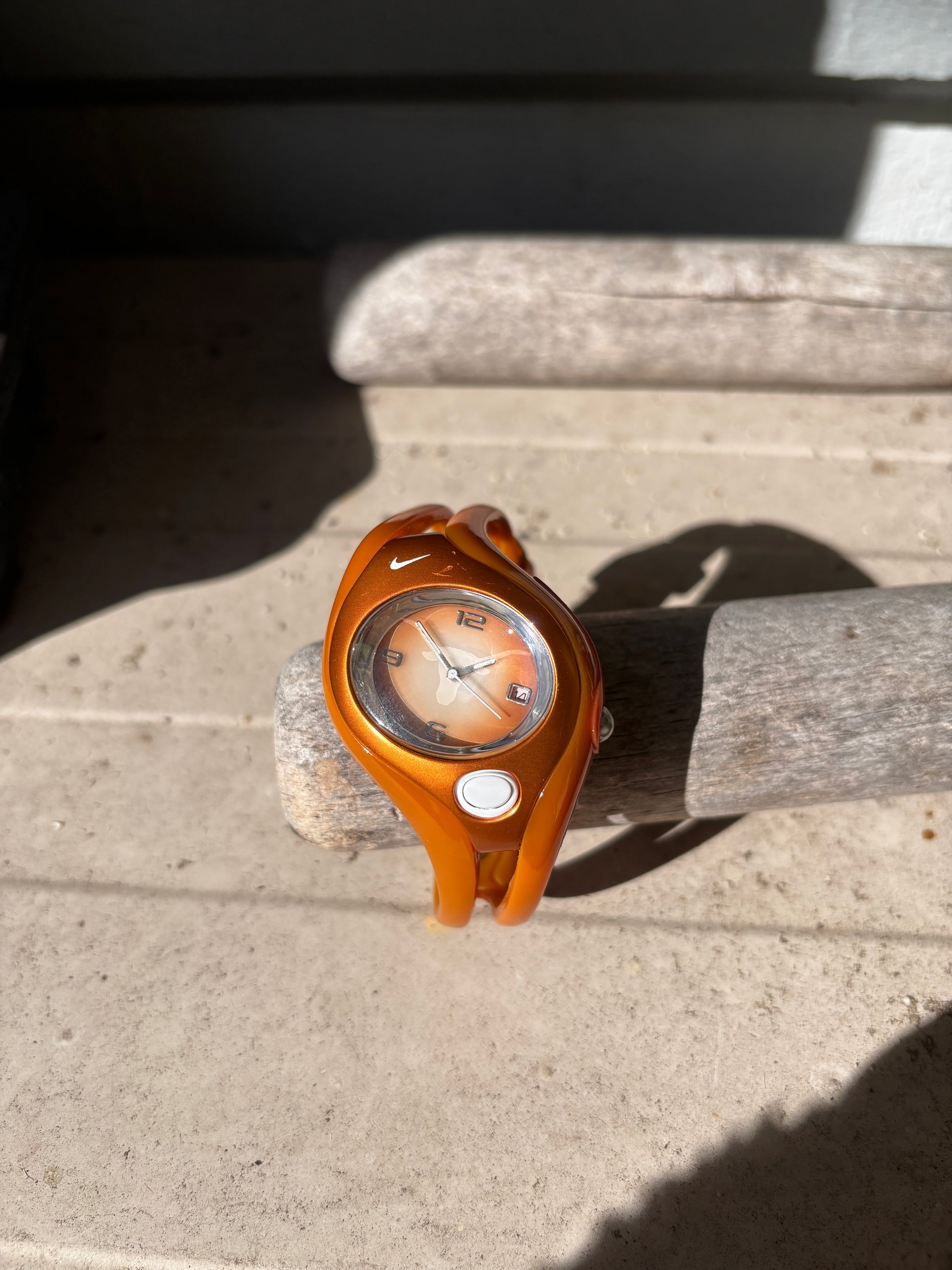 Vintage Y2K Nike Team Triax Swift Texas Longhorns Yellow Orange Analogue Watch