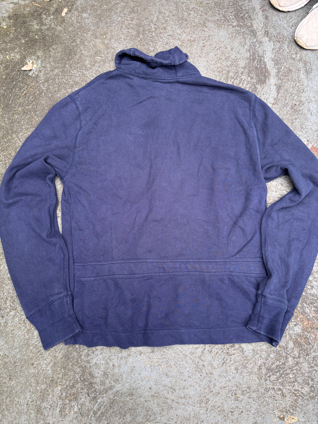 Vintage Y2K Polo Ralph Lauren Cardigan Size M Navy Chest Badge Cotton Button Up