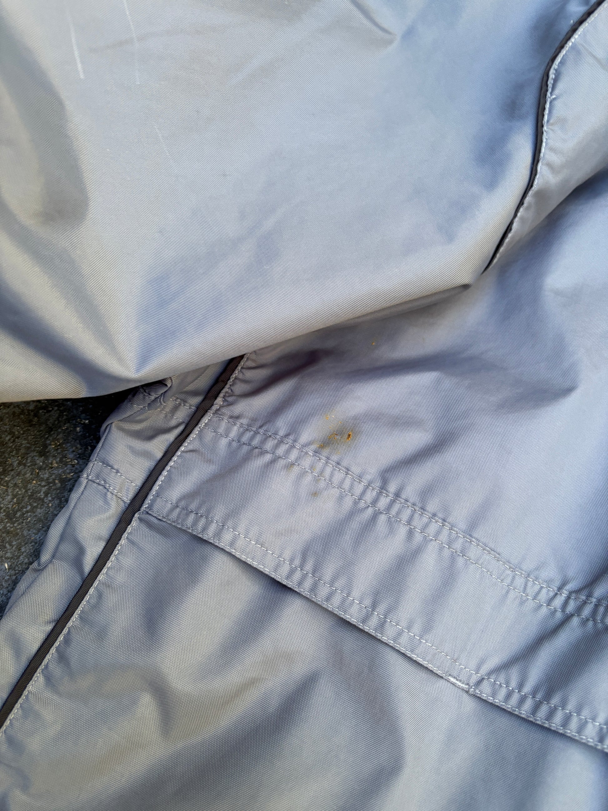 Vintage Y2K Nike Jacket Size XL Oversized Spell Out Kangaroo Pouch Windbreaker