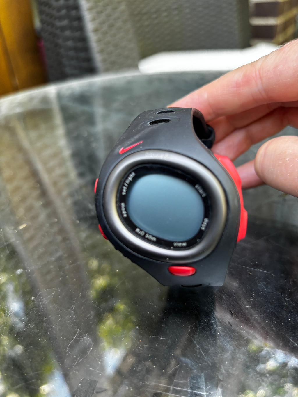 Vintage Y2K Nike Triax C5 Watch Digital SM0015 Red Black One Size OSFM