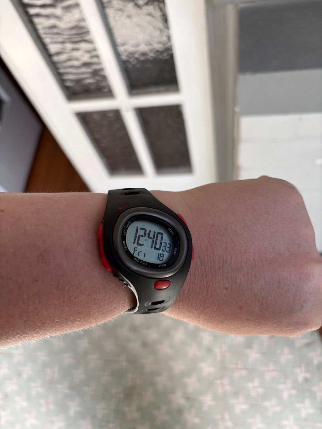 Vintage Y2K Nike Triax C5 Watch Digital SM0015 Red Black One Size OSFM
