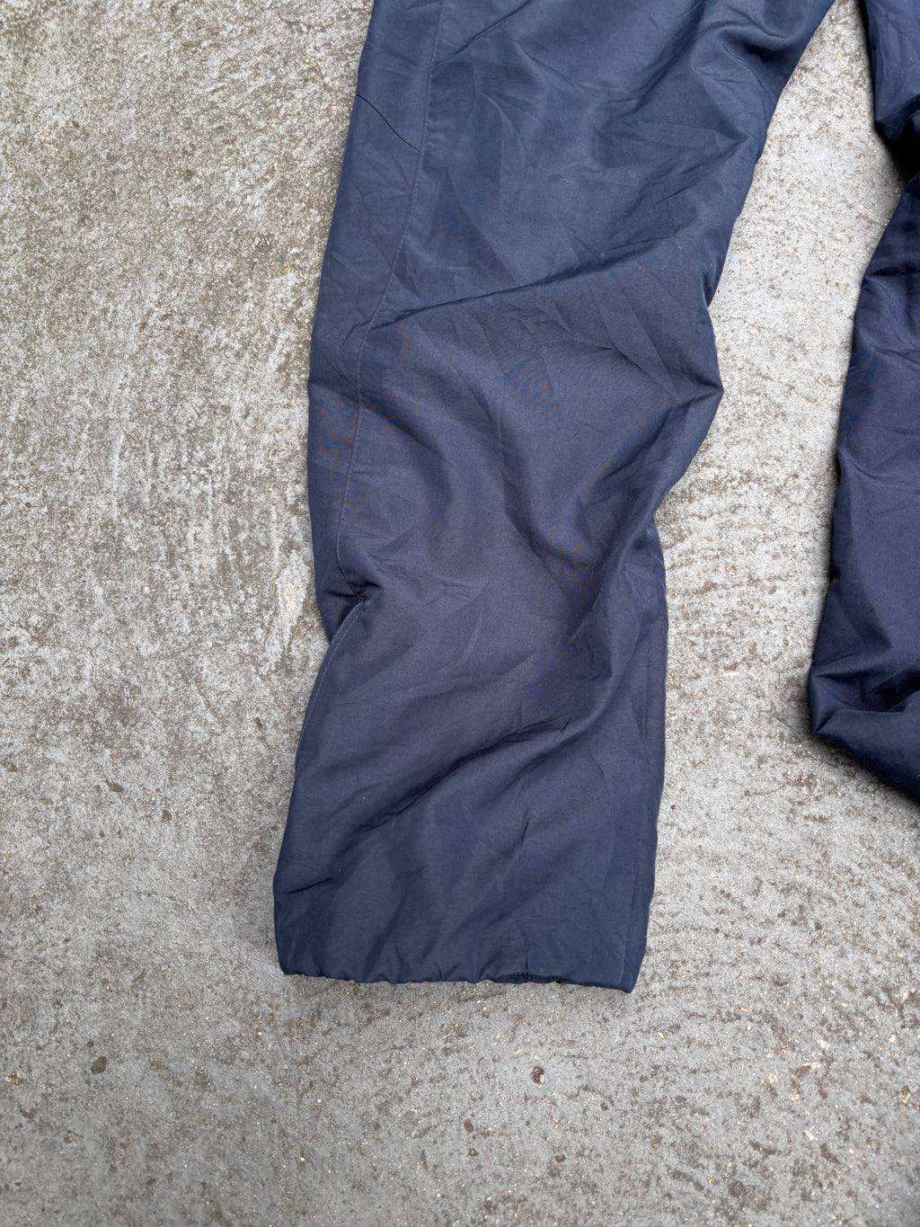 Vintage Y2K Nike Football Track Pants Size L Navy Red Swoosh Logo Athletico Madrid