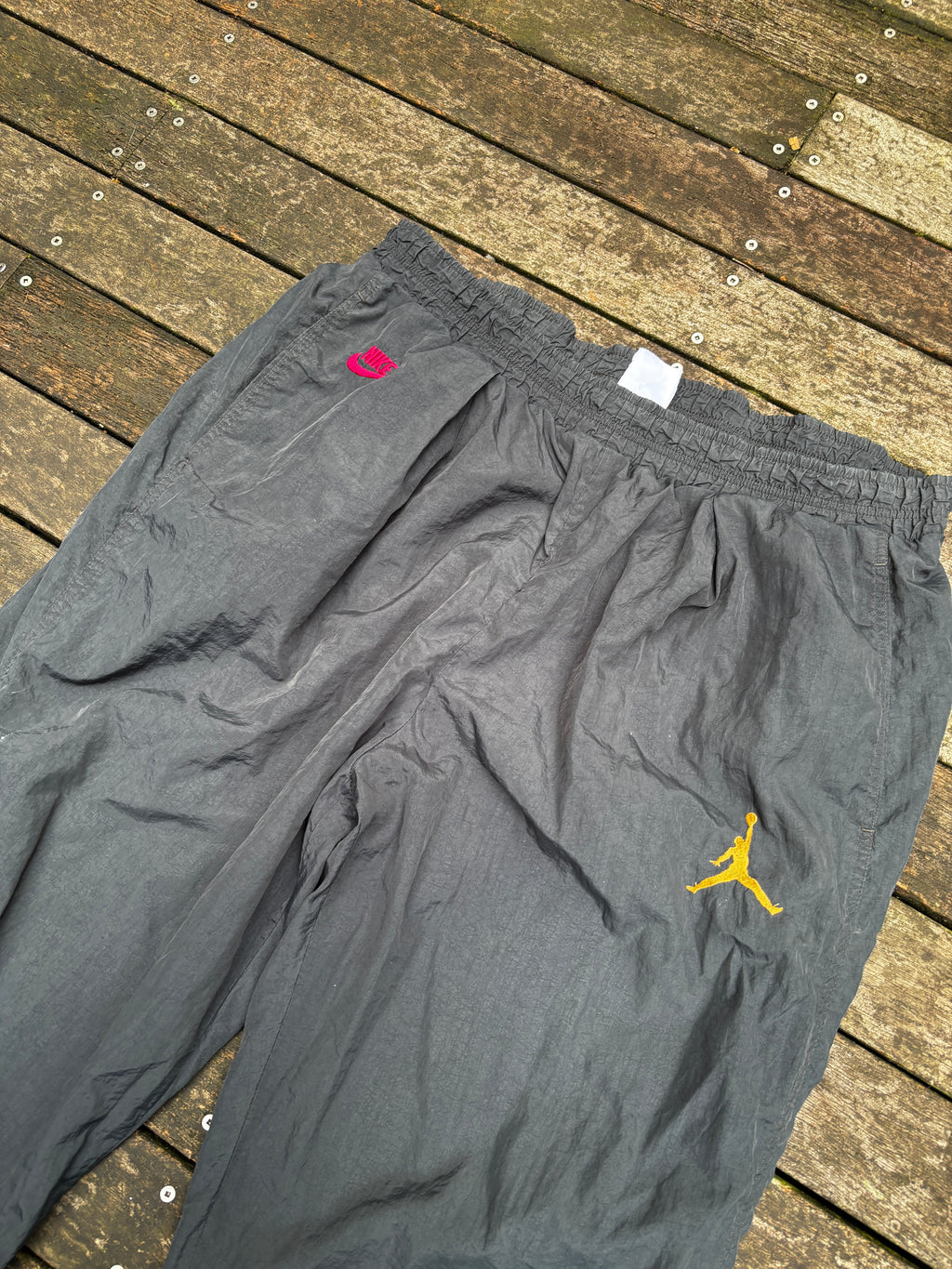 Vintage Air Jordan Nike Track Pants Size L 90's Jumpman tag