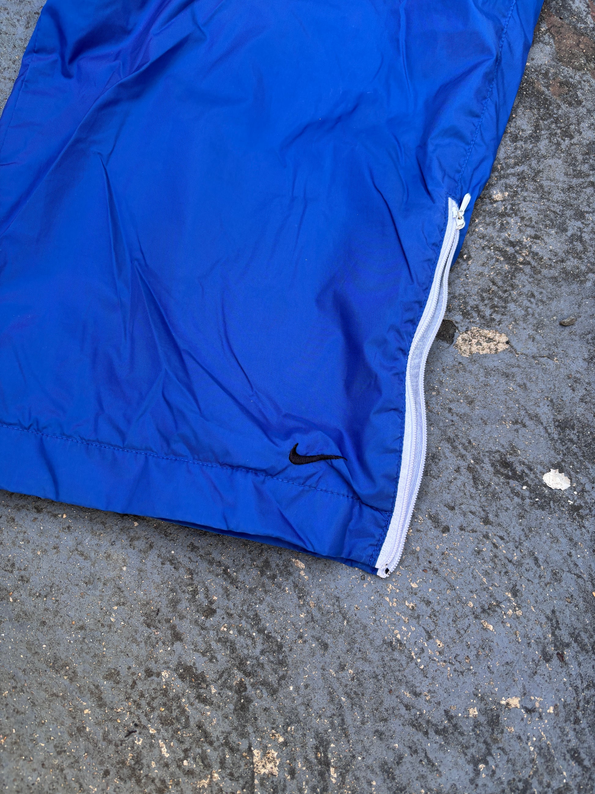 Classic Y2K Nike Track Pants Size XL Blue