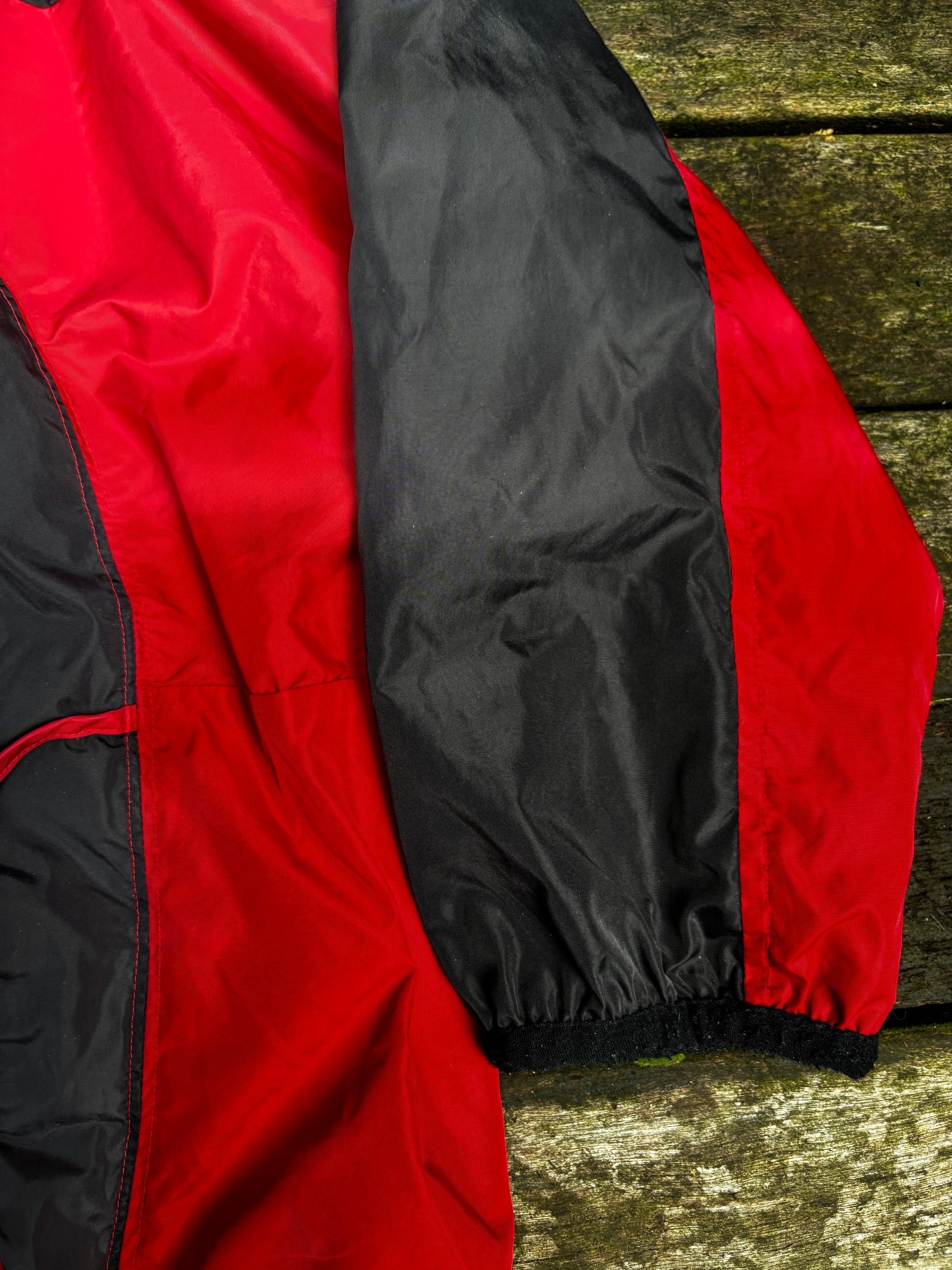 Vintage 90s Nike Jacket Size M Black Red Women’s
