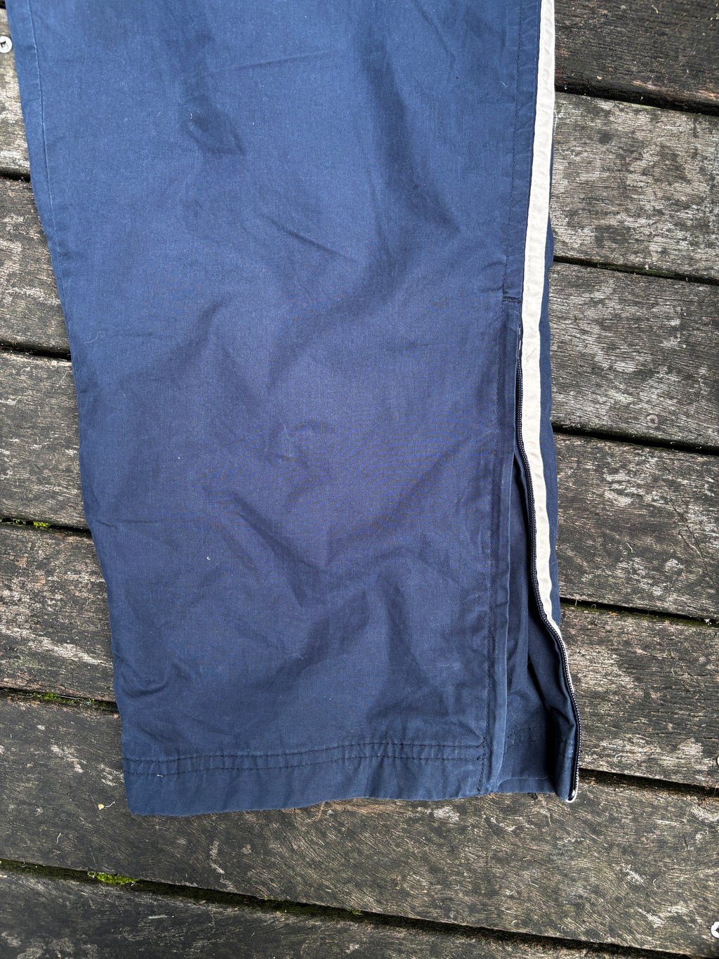 Vintage Nike Track Pants Size XL Blue Nylon Y2K