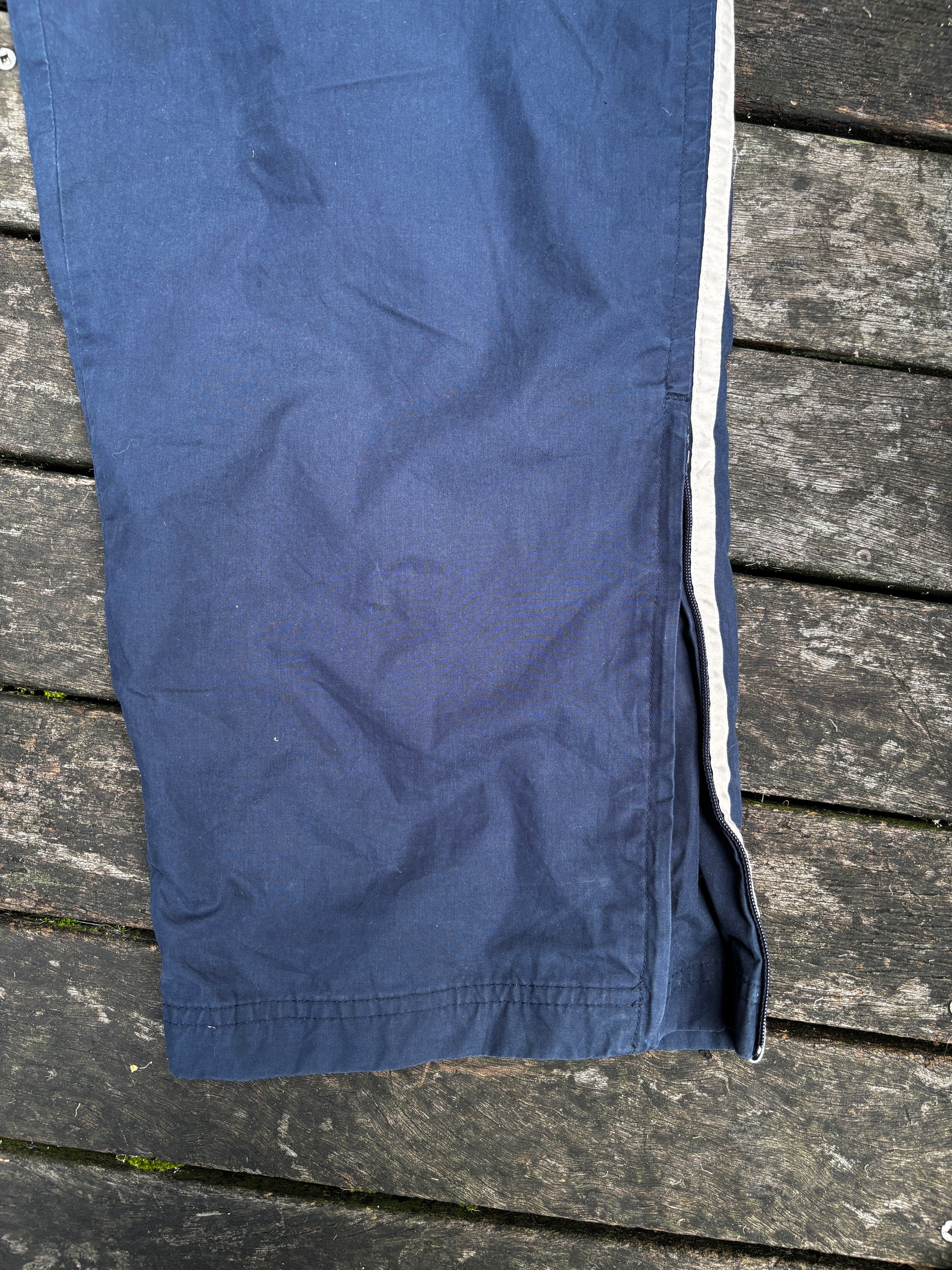 Vintage Nike Track Pants Size XL Blue Nylon Y2K