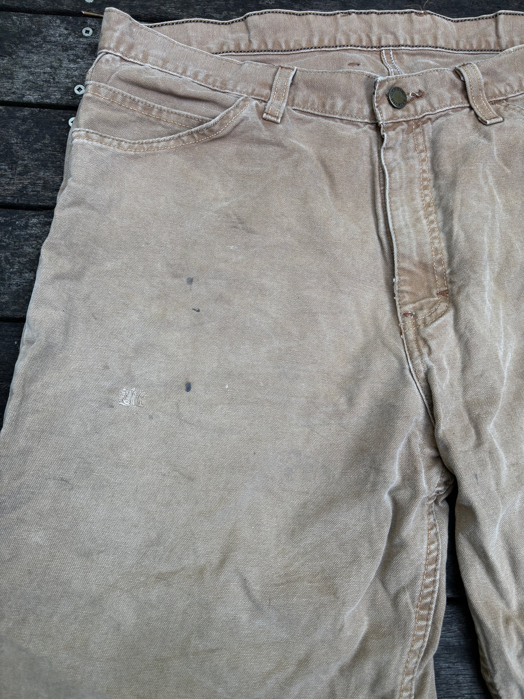 Dickies Denim Workwear Shorts Size 36in Tan