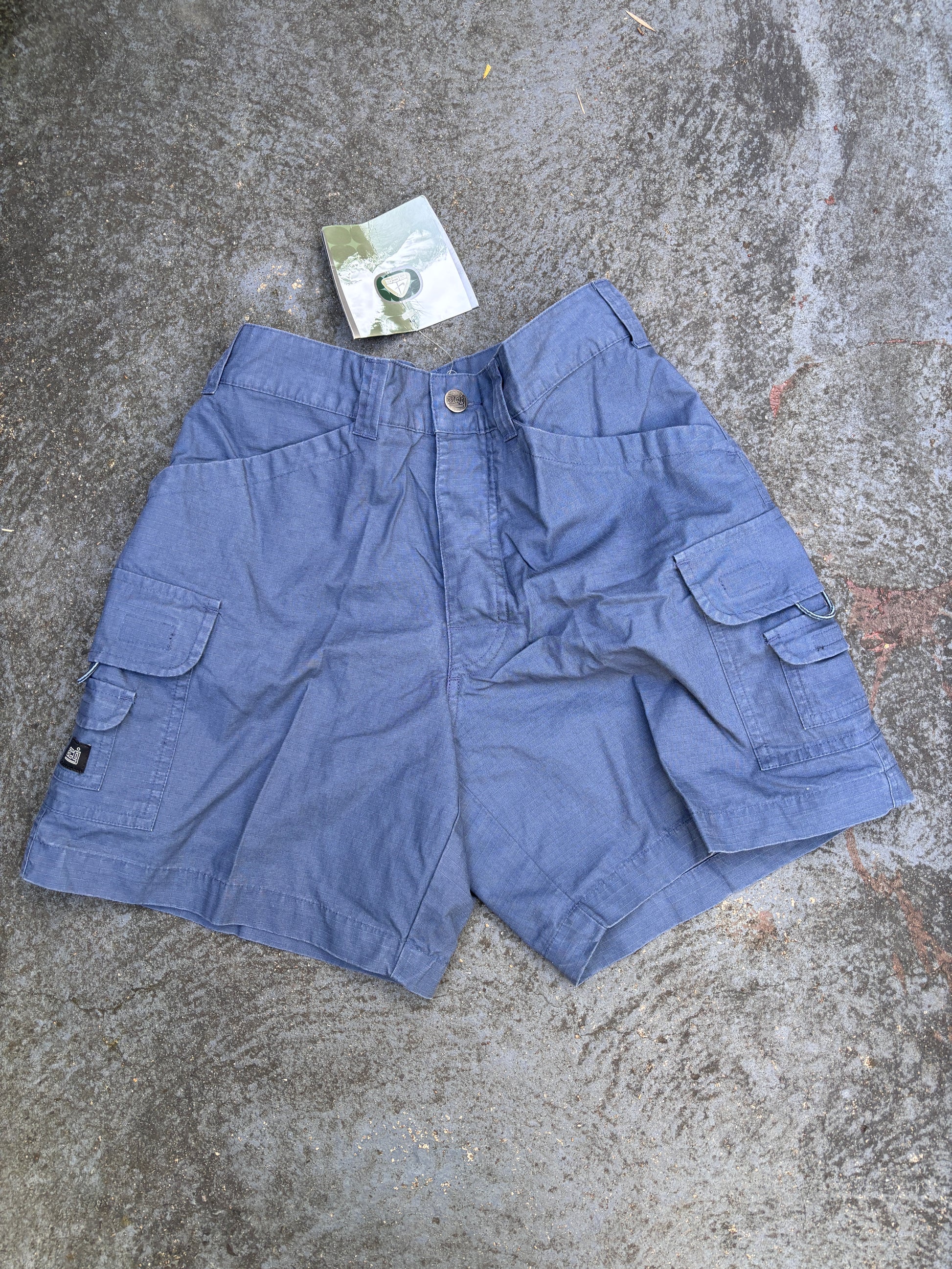 Vintage Y2K Nike ACG Cargo Shorts Size S Navy NWT ACG Logo Gorpcore Tactical