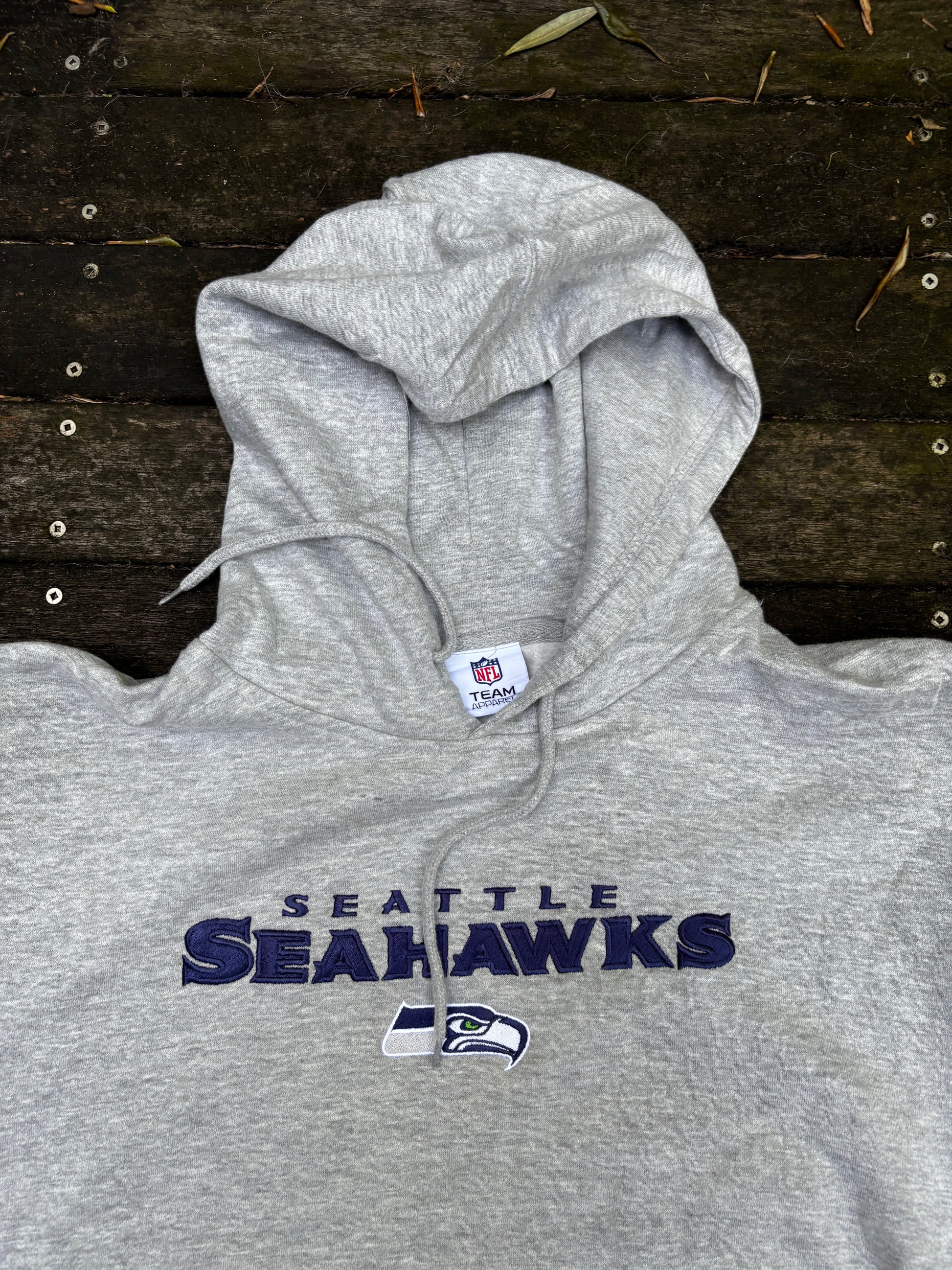 Vintage Seattle Seahawks Sweatshirt Size XXL Grey NFL