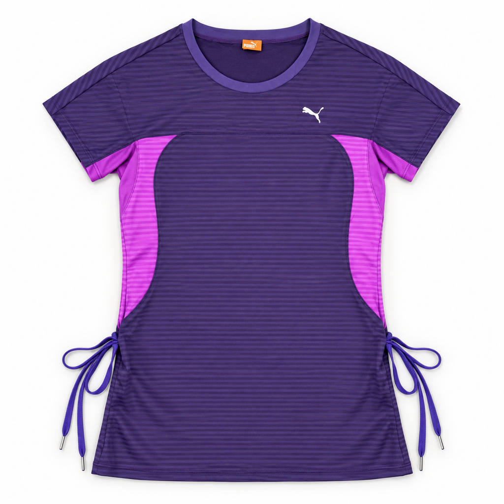 Vintage Y2K Puma Activewear T-shirt Women's Small Purple