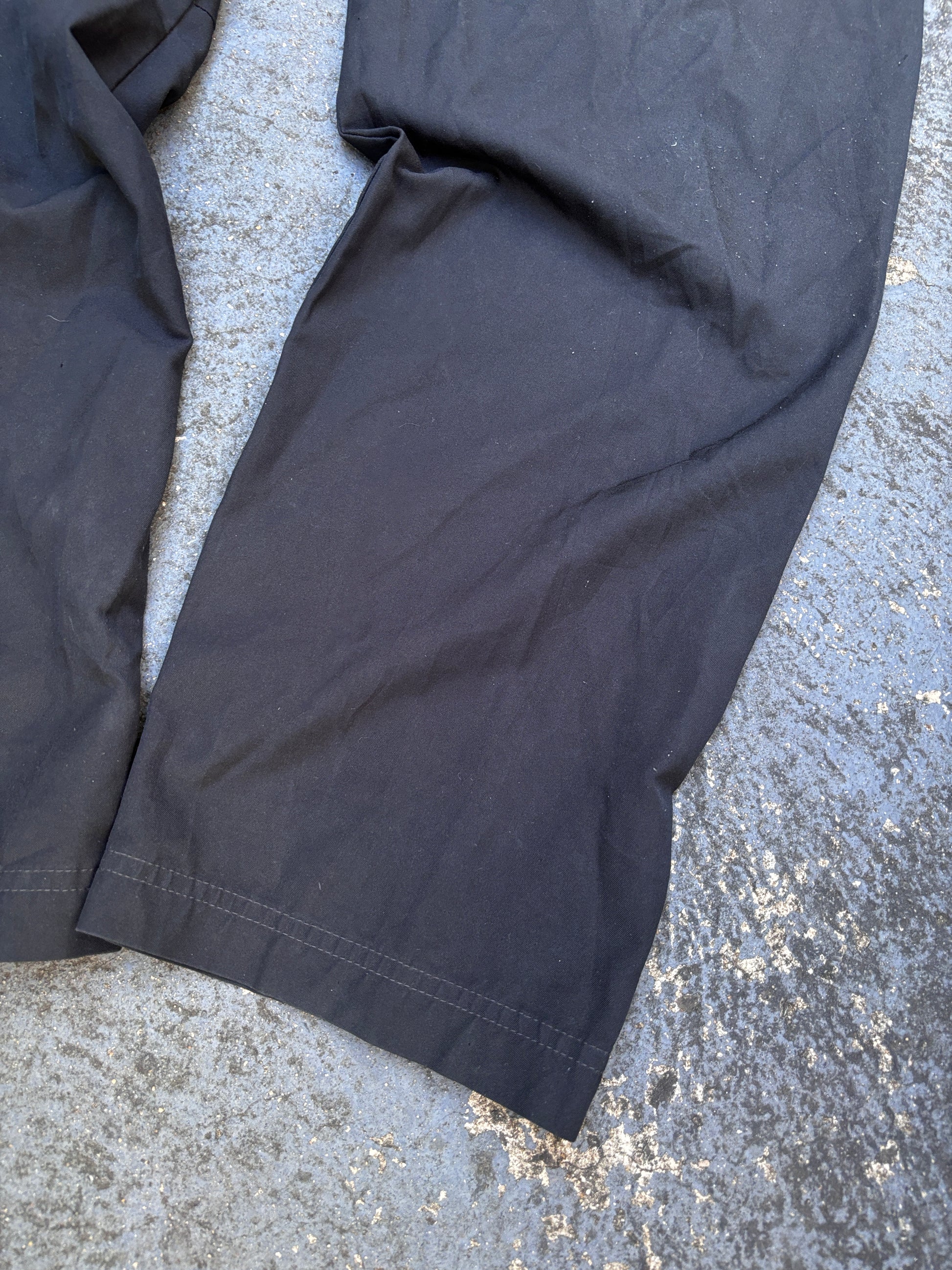 Nike Track Pants Size M Black Embroidered High School Track Classic Windbreakers