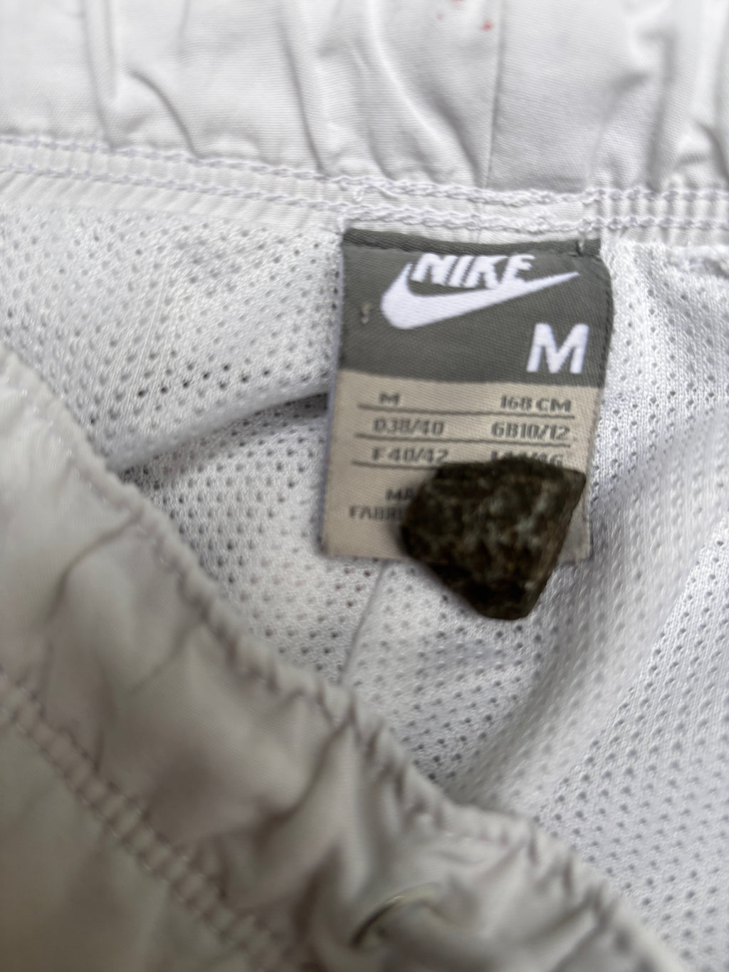 Vintage Y2K Nike Track Pants Size M White Black Detail Classic Windbreakers