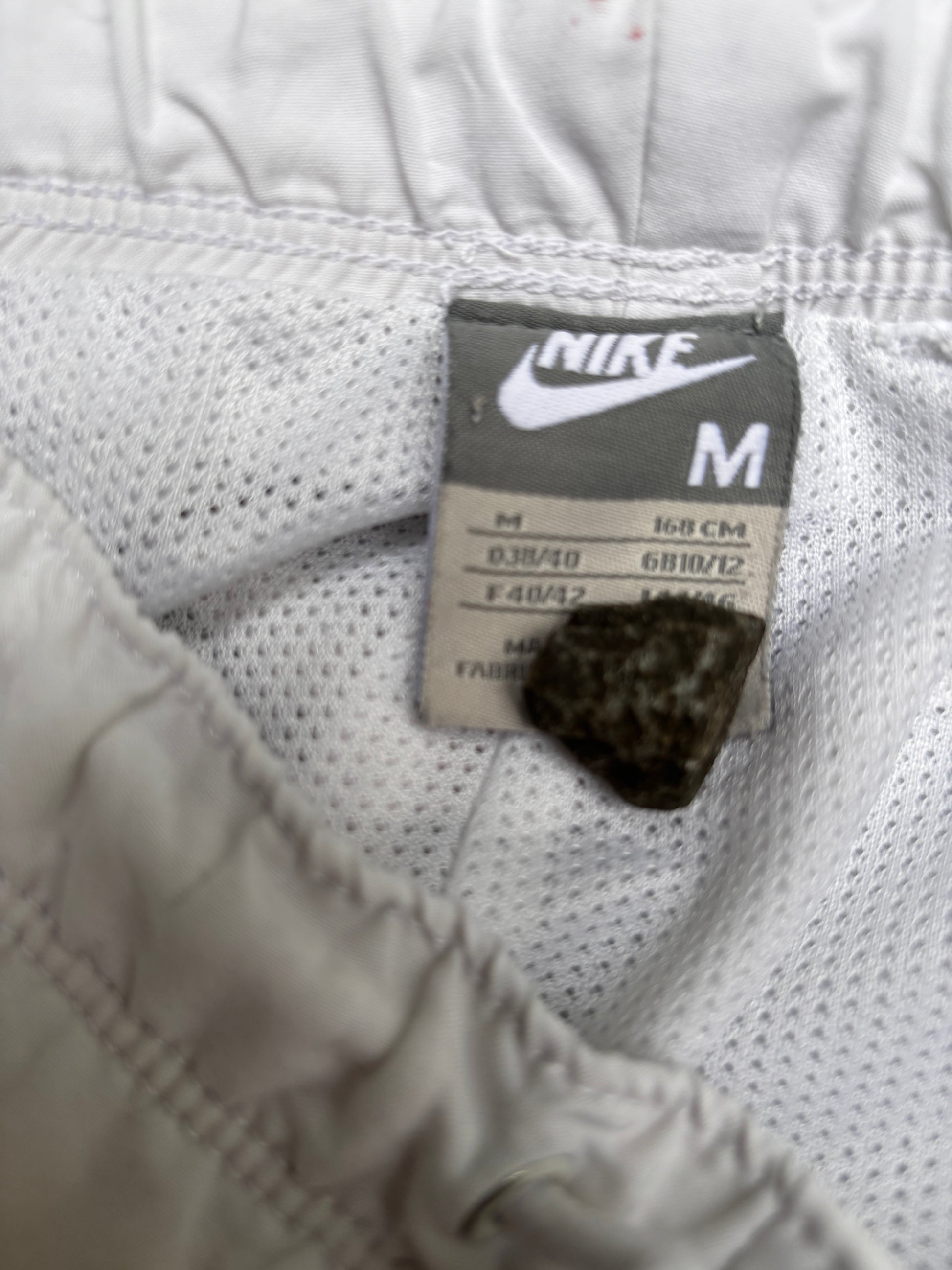 Vintage Y2K Nike Track Pants Size M White Black Detail Classic Windbreakers