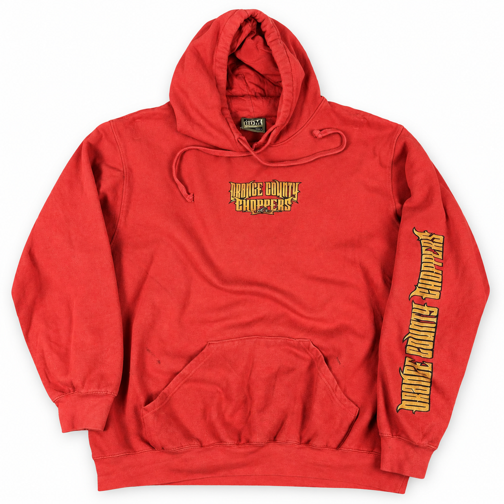 Vintage Orange County Choppers Hoodie Mens XL Red y2k era