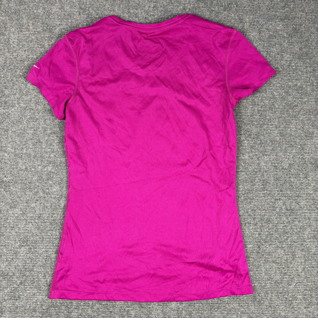 Nike Fast Dri-FIt Running T-shirt Women's XS Purple Petite Activewear Top