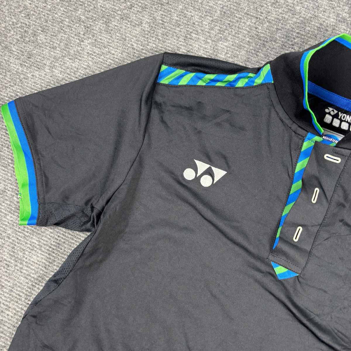 Yonex Tennis Polo Shirt Men's Small Black Activewear Japanese Stock