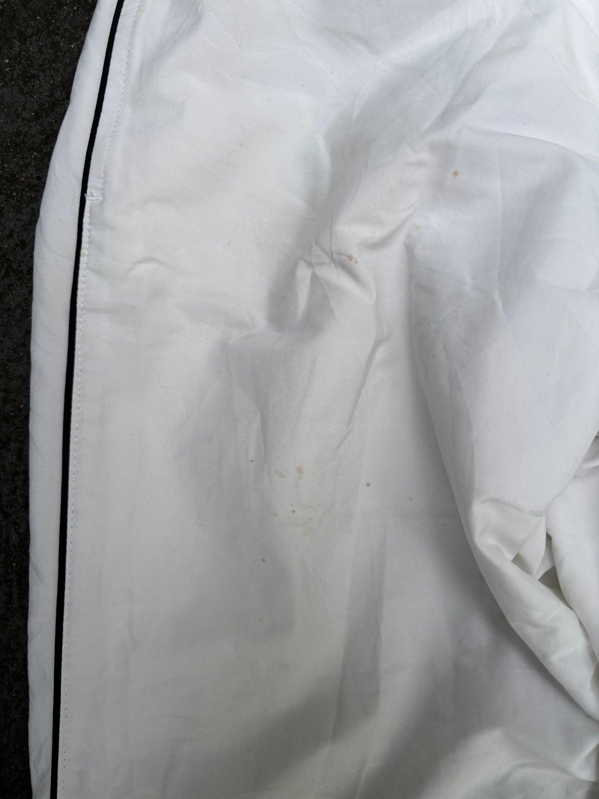 Vintage Y2K Nike Track Pants Size M White Black Detail Classic Windbreakers