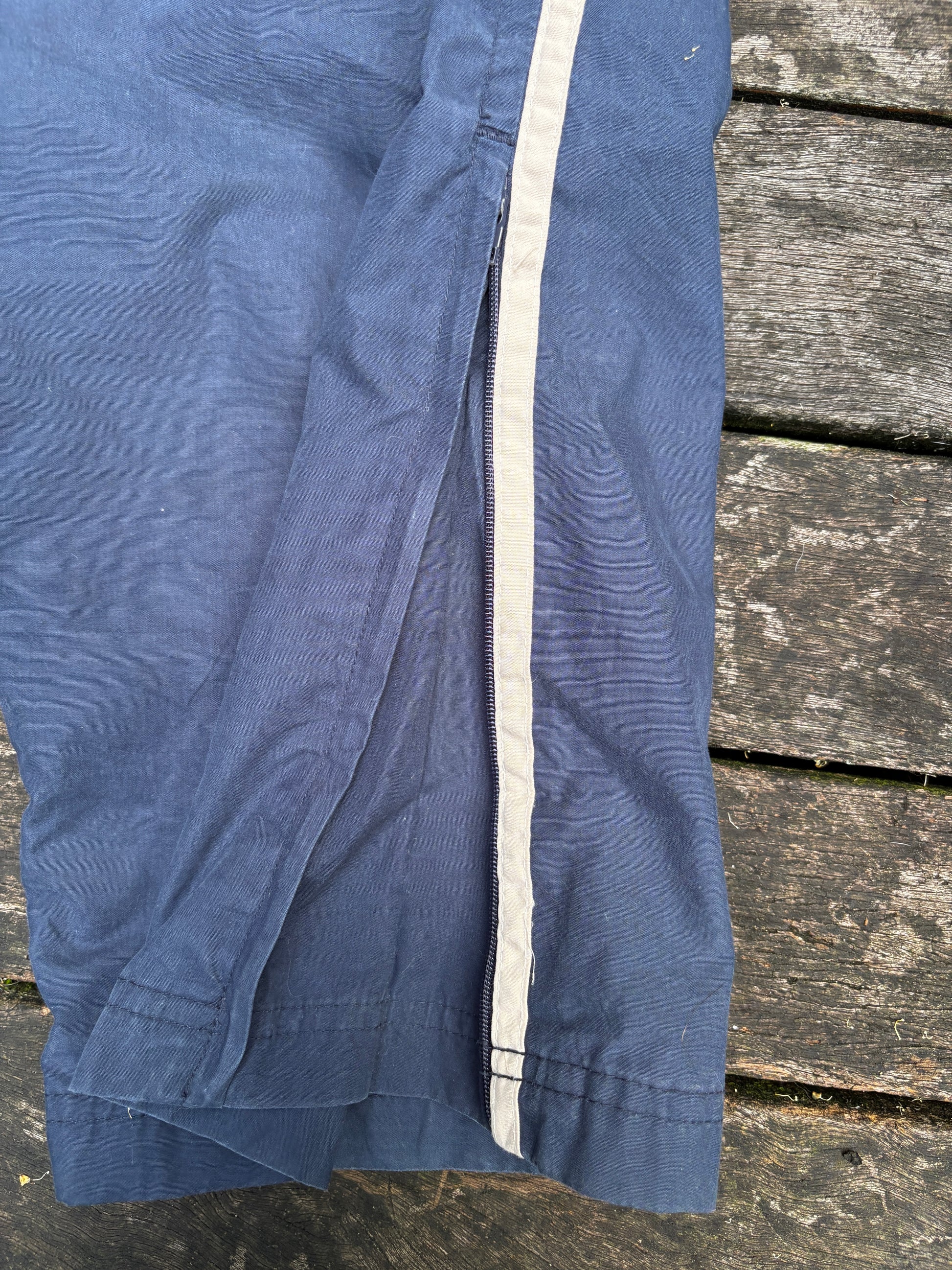 Vintage Nike Track Pants Size XL Blue Nylon Y2K