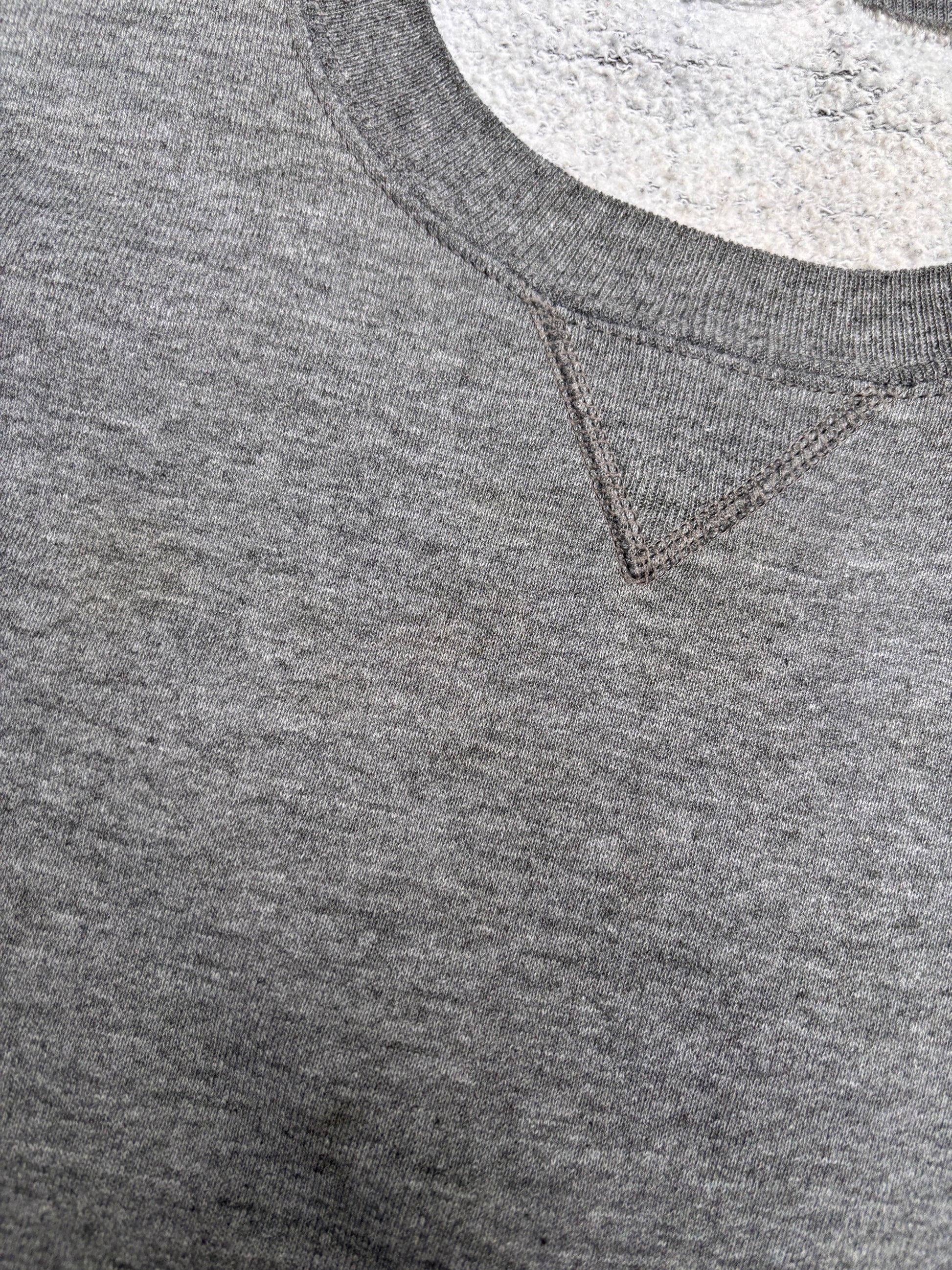 Vintage 90s Russell Athletic Jumper Size XL Grey Fleece Sweatshirt Crew Neck