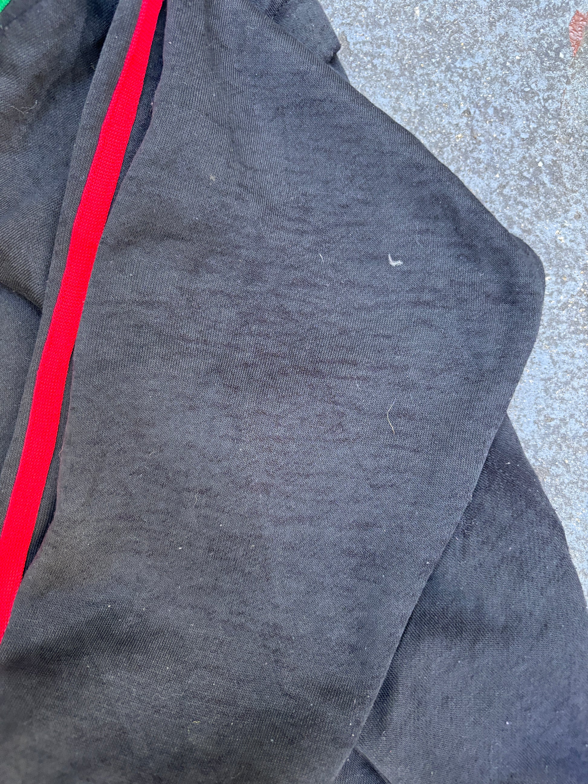 Vintage 90s Kappa Italia Jacket Size XL Black Embroidered Italy Flag Full Zip