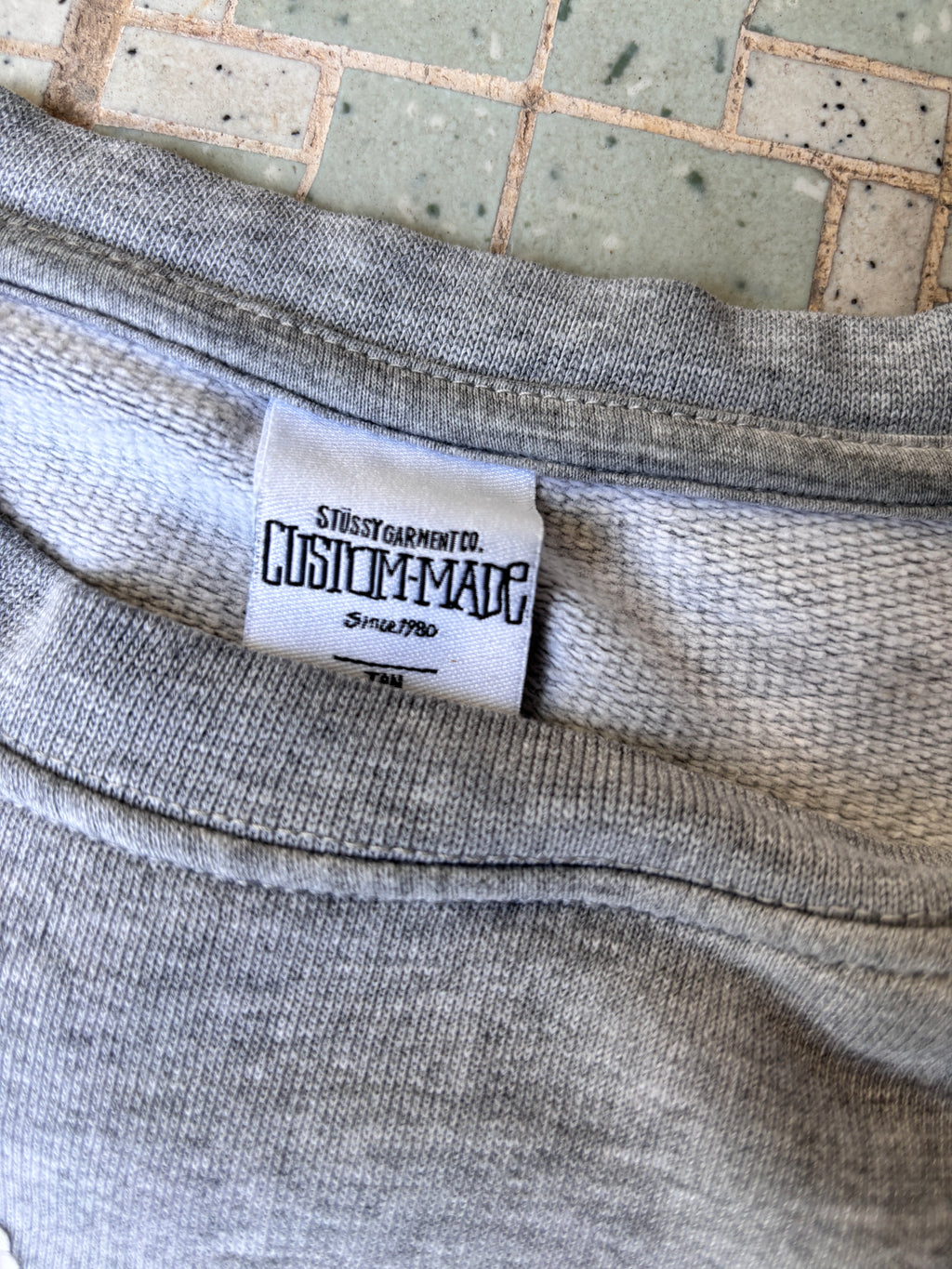 Stussy x Custom Made World Tour Jumper Size 10 M Grey