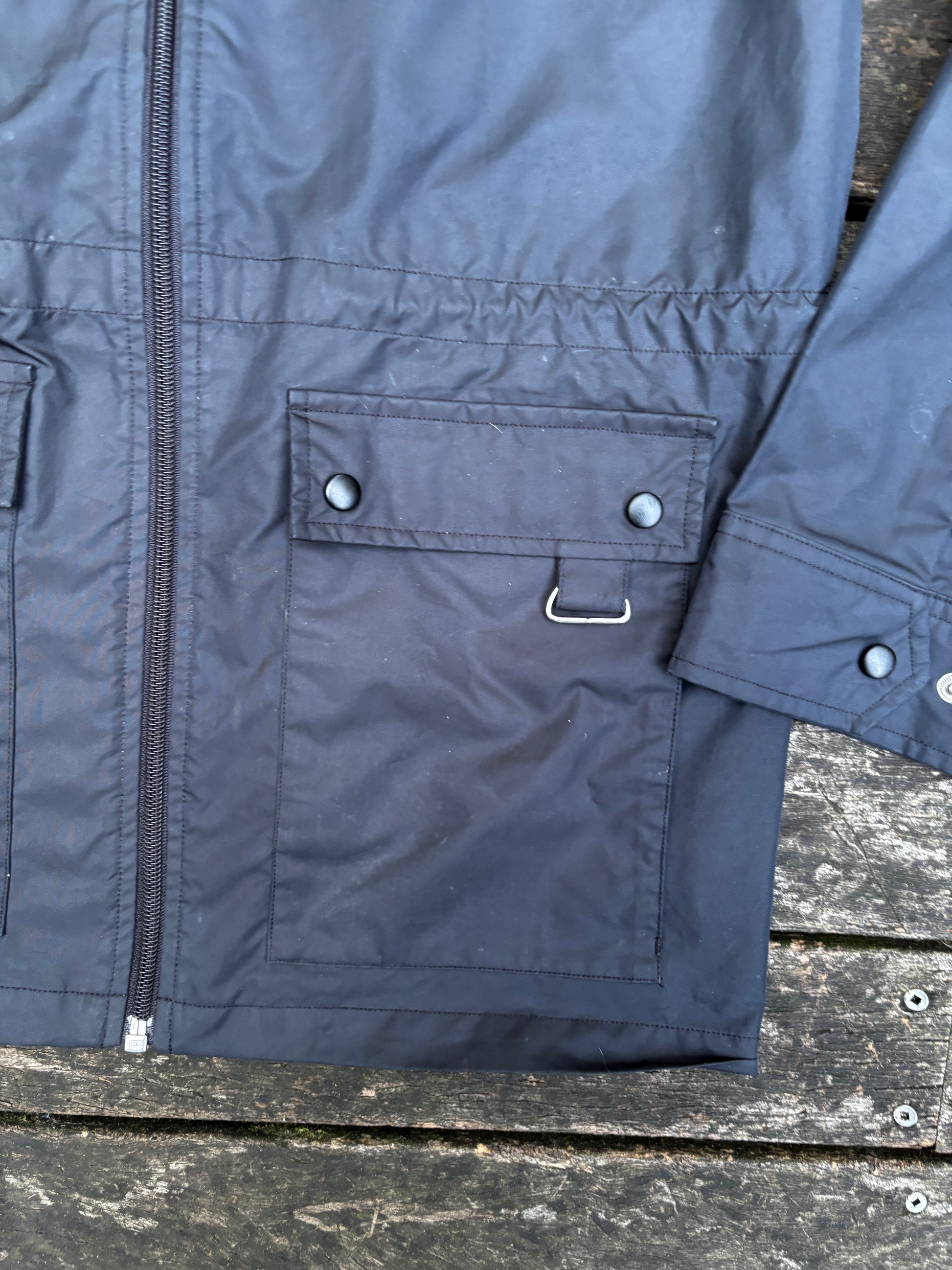 Y2K Adidas Racing Jacket Size S Black
