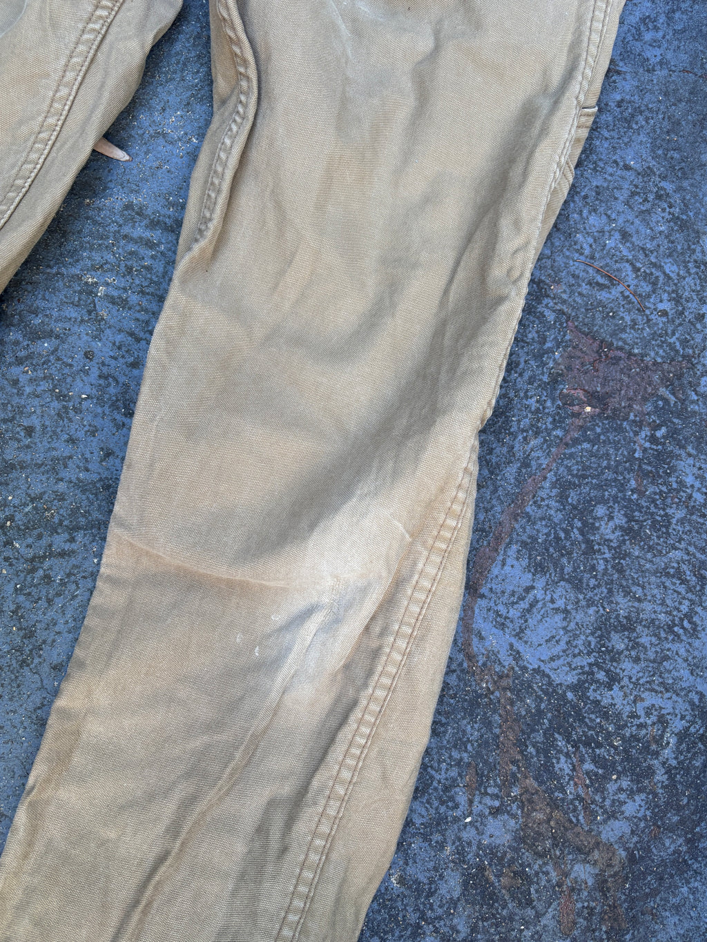 Levi's 511 Workwear Carpenter Jeans Size 33 Tan Distressed Worn in Straight Leg