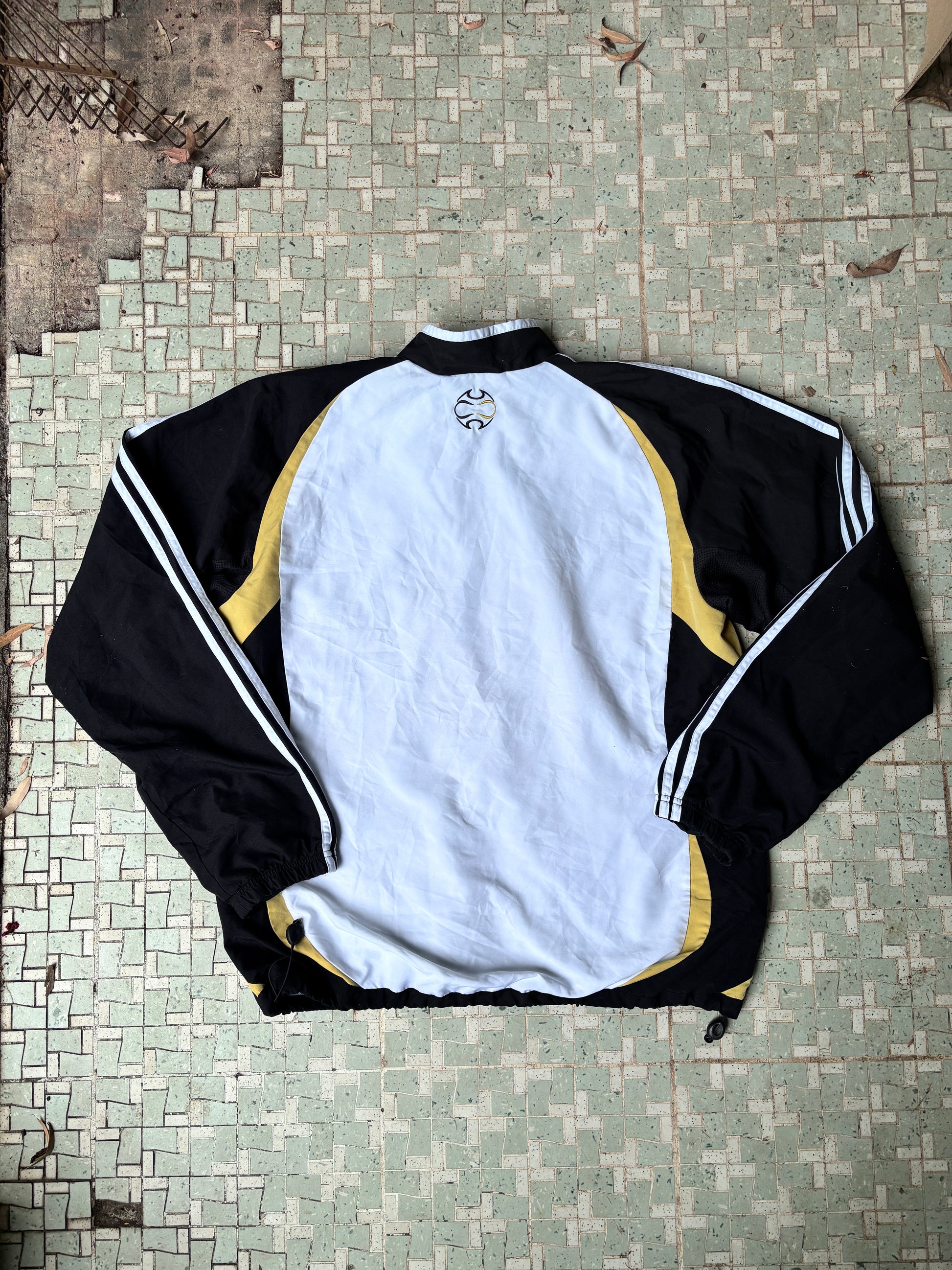 Vintage ADIDAS Jacket Size L Y2K FC Taxi Duisburg Football