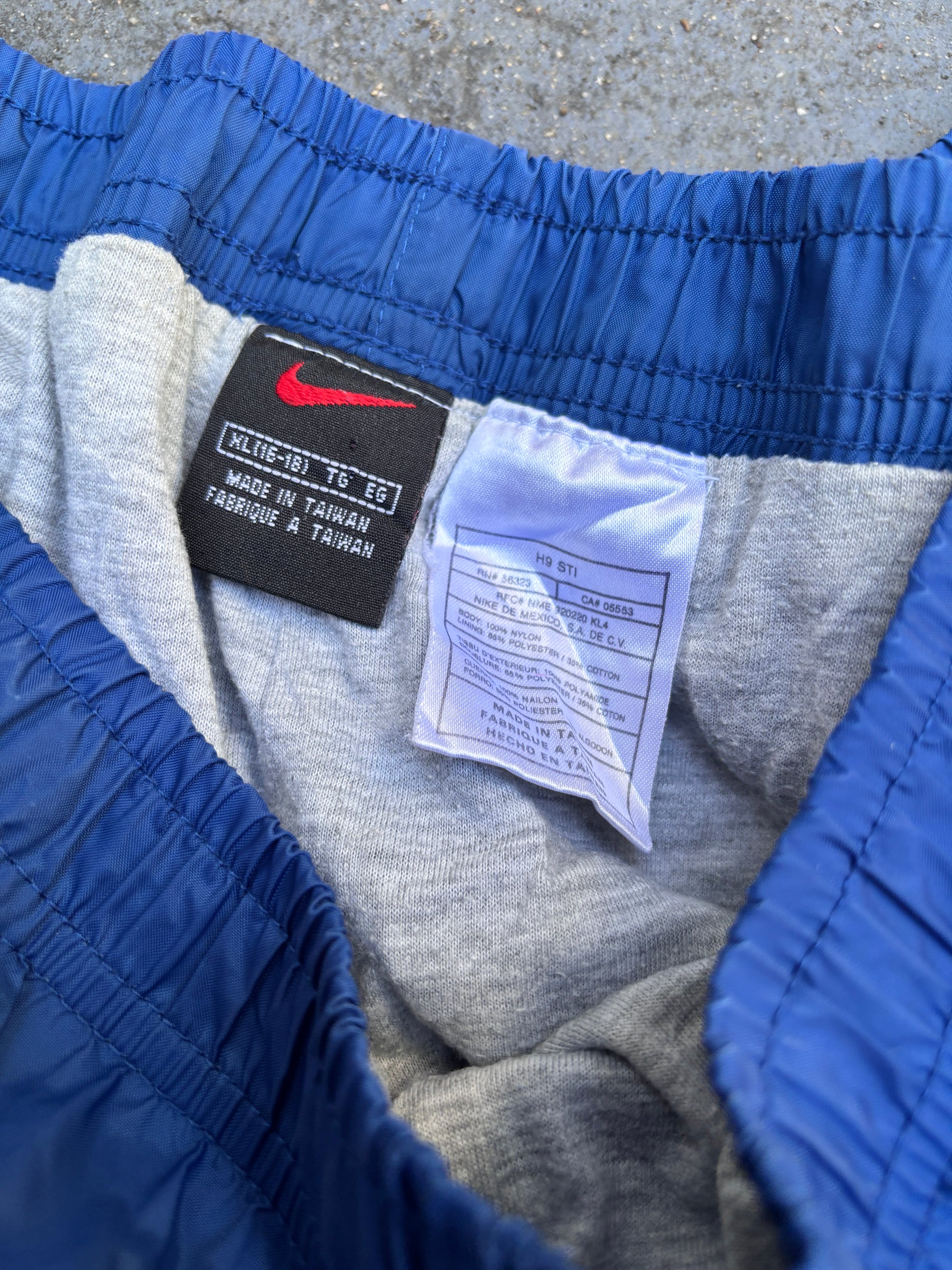 Classic Y2K Nike Track Pants Size XL Blue