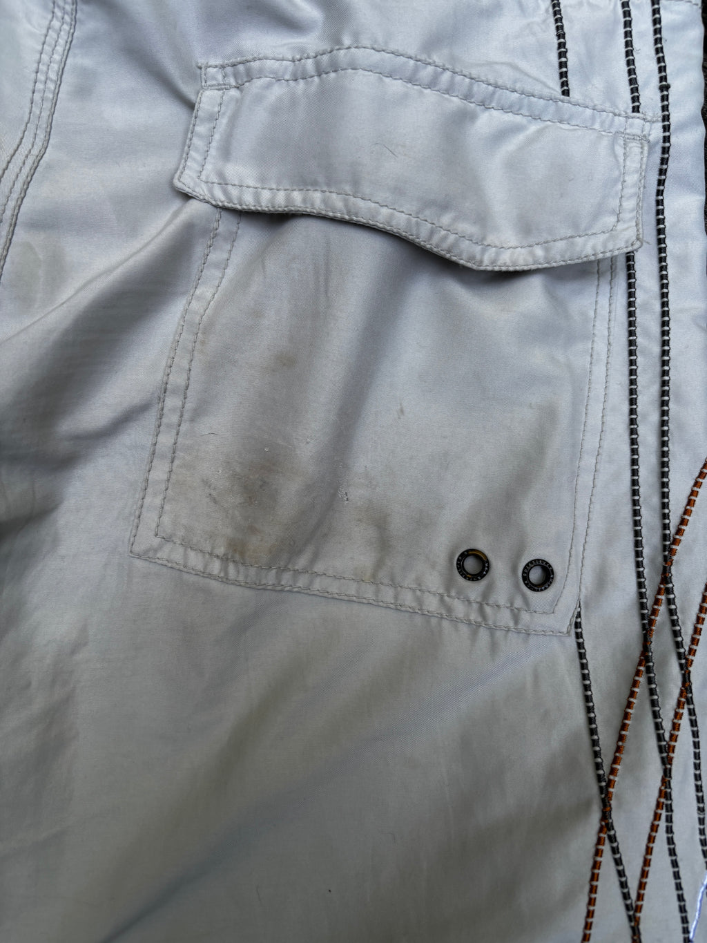 Y2K Quiksilver Board Shorts Size 32 Creme