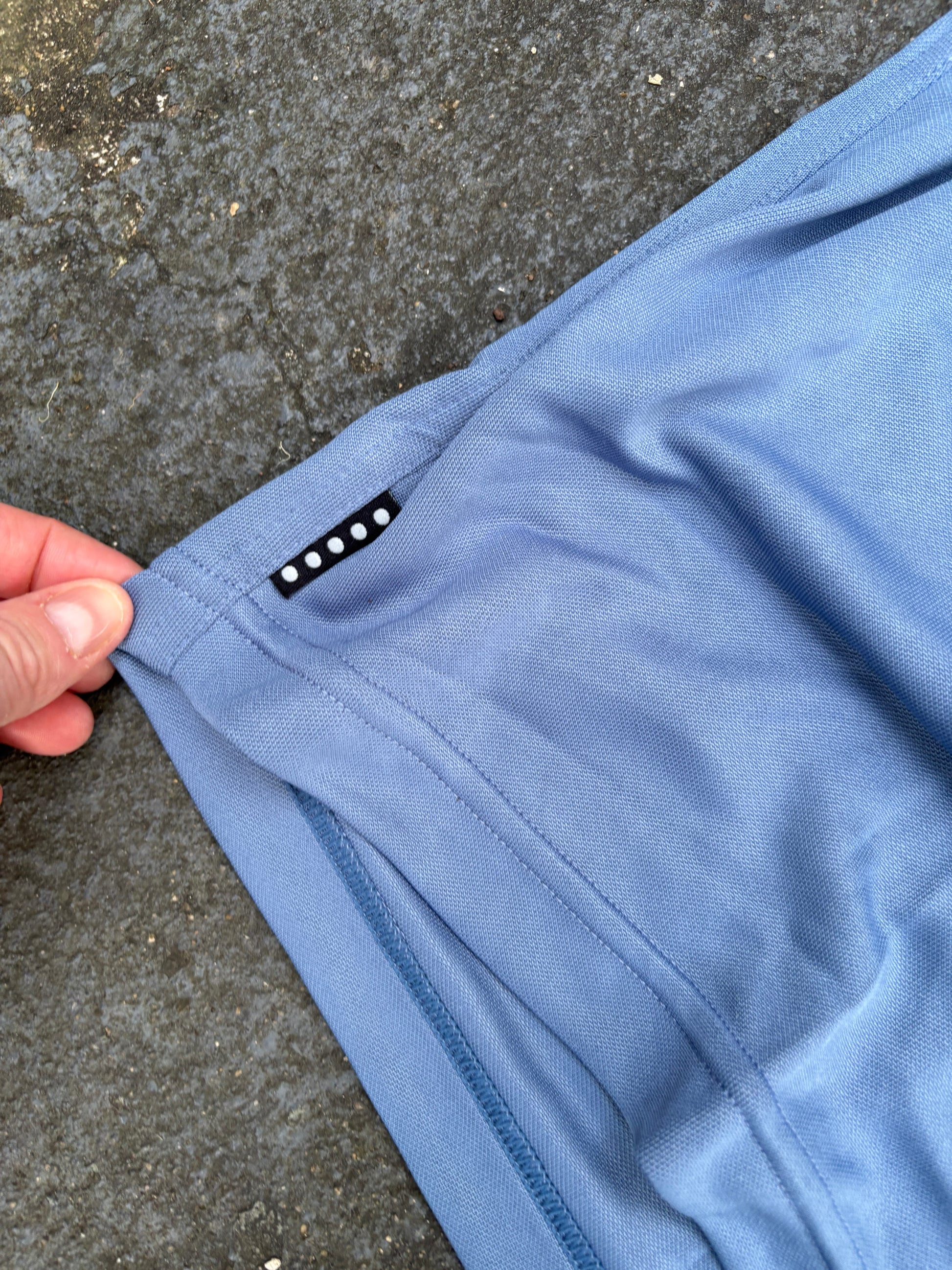 Vintage 90s Nike Court Alpha Project Shorts XL Blue Satin Logo NWT Deadstock
