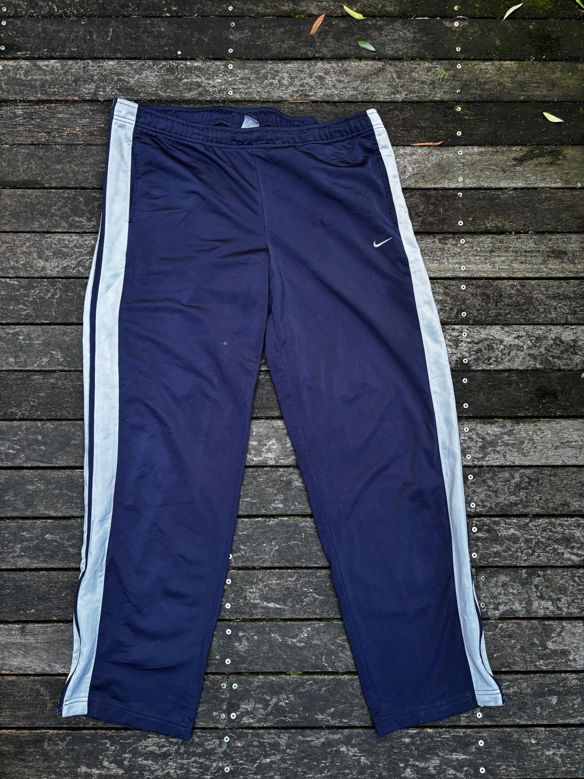 Vintage Nike Track Pants Size XXL Navy Grey
