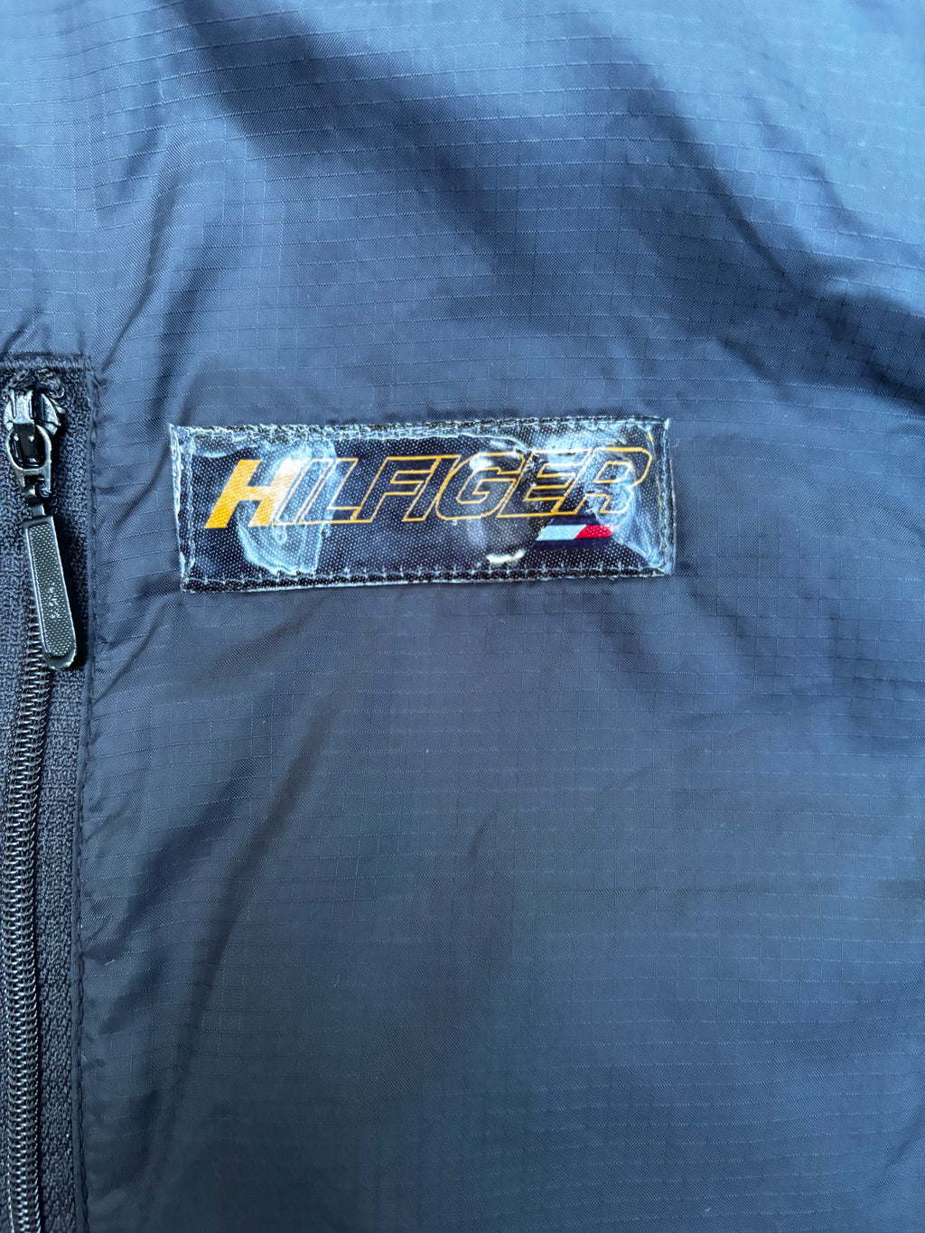 Vintage Tommy Hilfiger Athletics Puffer Vest Sz M Black