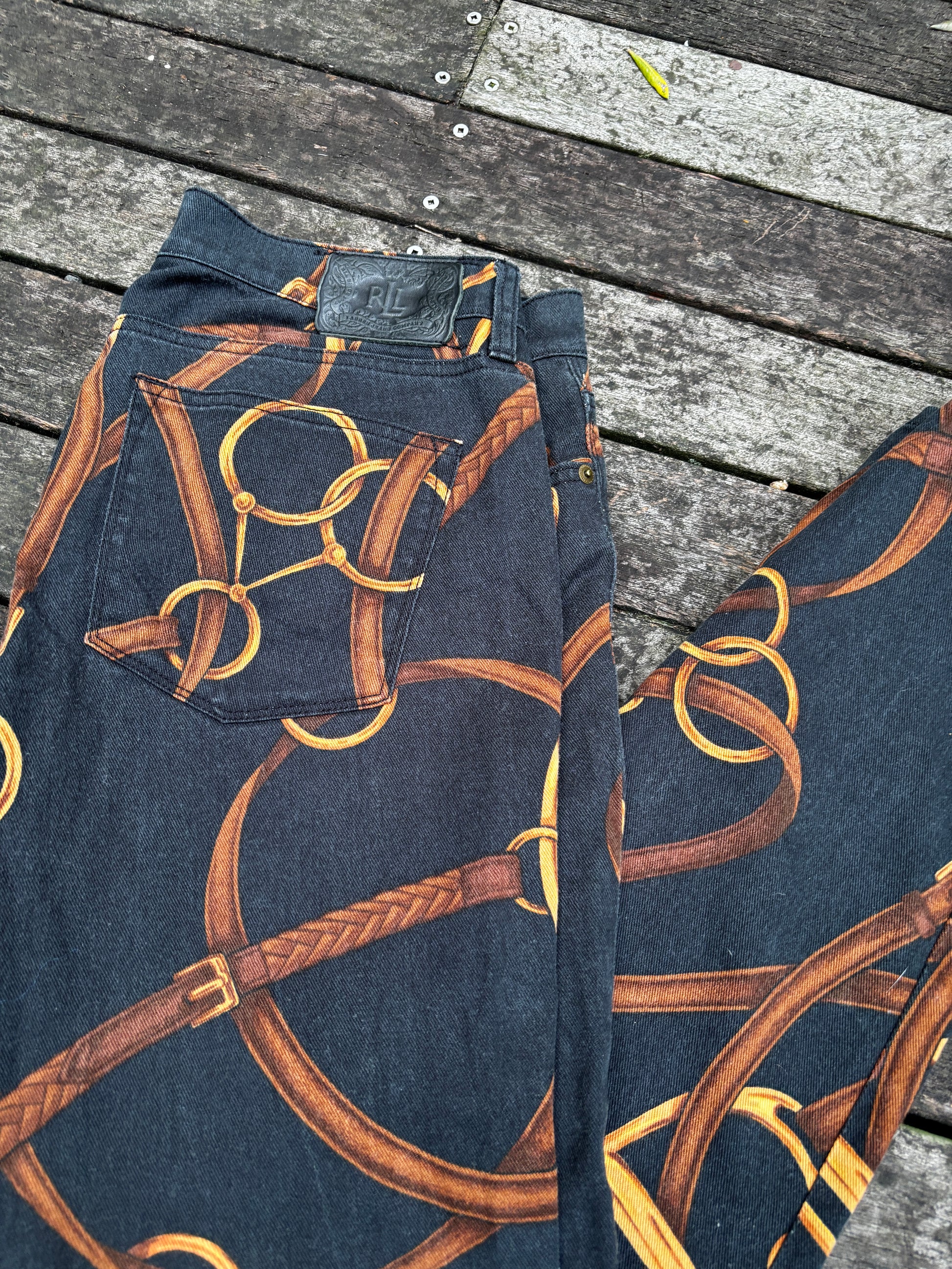 Vintage Lauren Ralph Lauren Belting Jeans Size 10