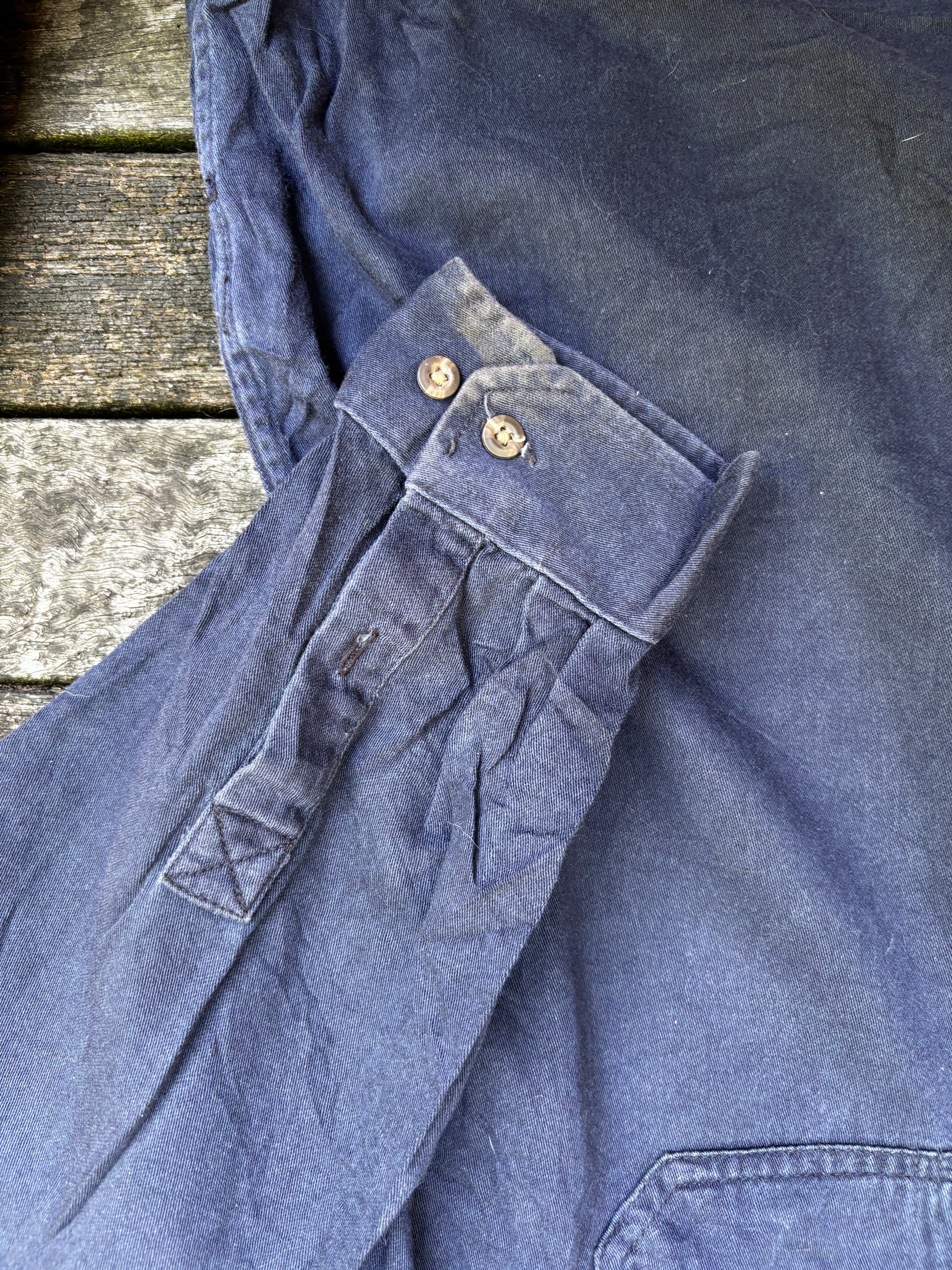 Carhartt FR Workwear Shirt Size XL Dark Blue
