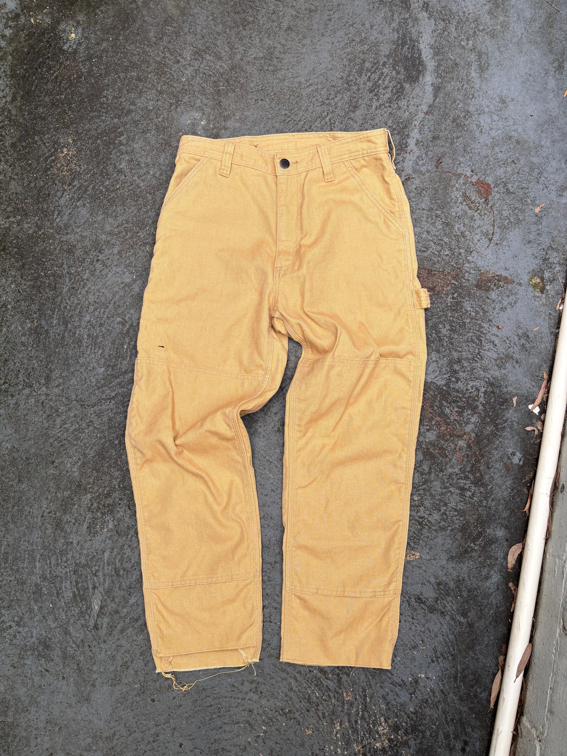 Patagonia Carpenter Jeans Size S Tan Workwear Pocket Logo Brown Tag Straight Leg