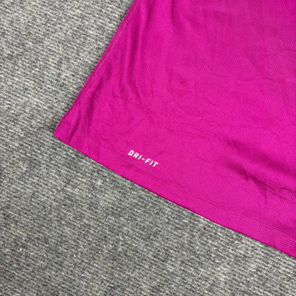 Nike Fast Dri-FIt Running T-shirt Women's XS Purple Petite Activewear Top