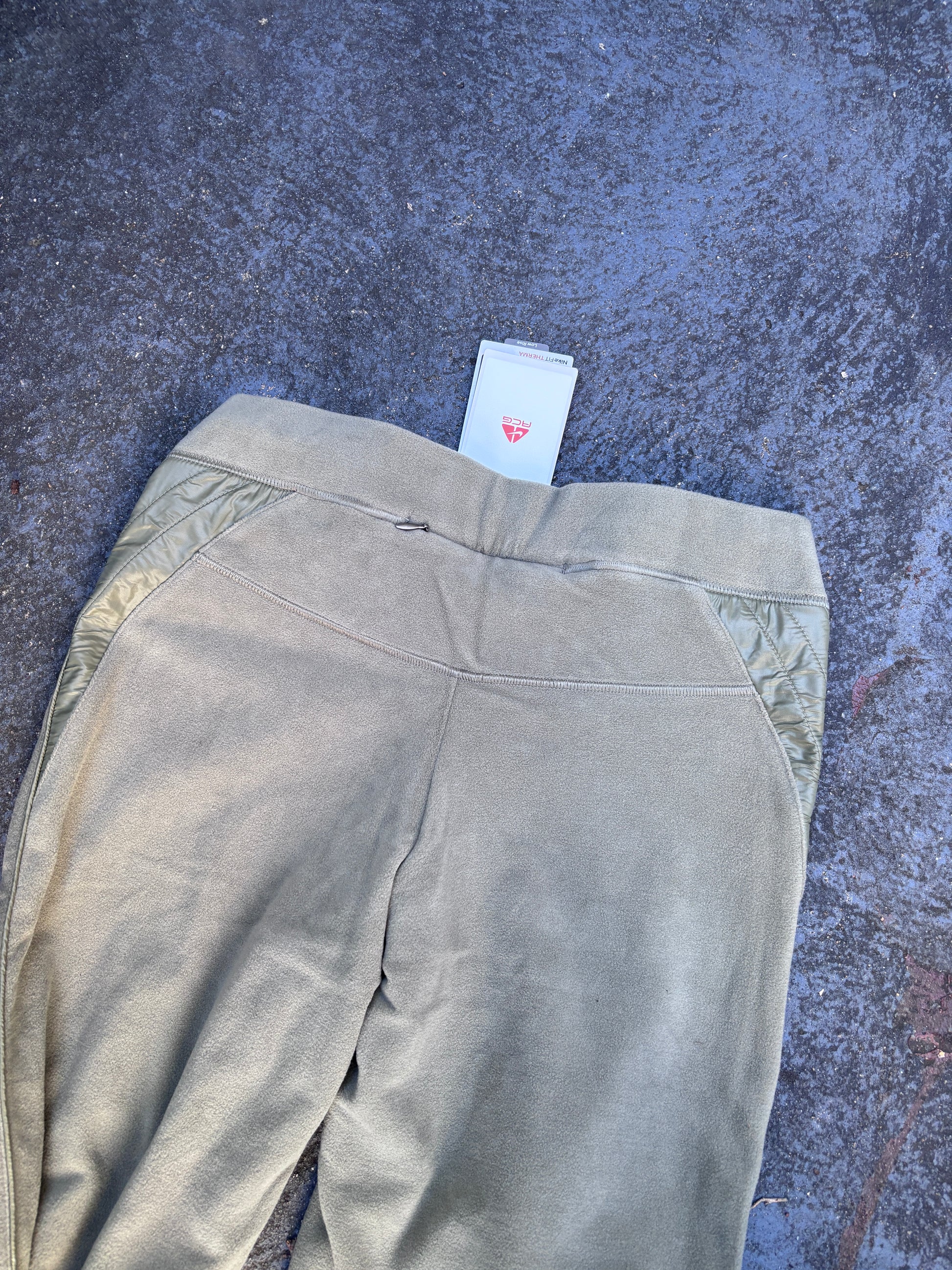 Vintage Y2K Nike ACG Track Pants Women’s S Green NWT Fleece Therma-Fit