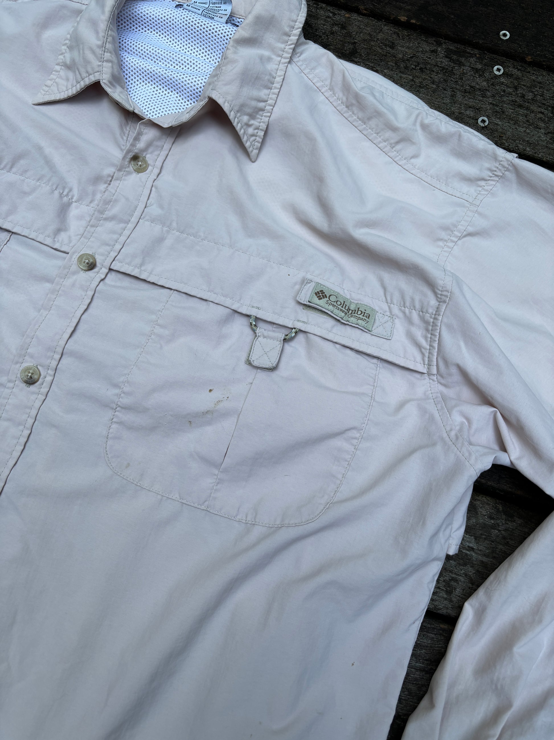 Vintage Columbia PFG Fishing Shirt Size M
