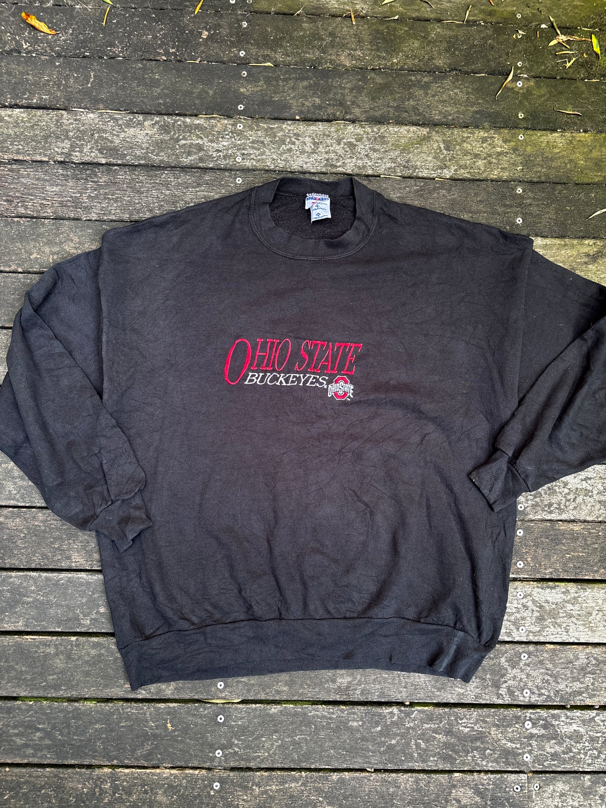 Vintage Ohio State Buckeyes Jumper Size XXL Black