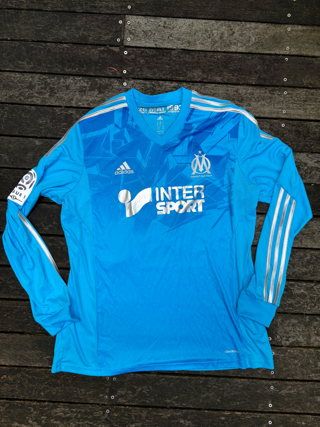 Olympique Marseille Waddle #8 Jersey Size XL