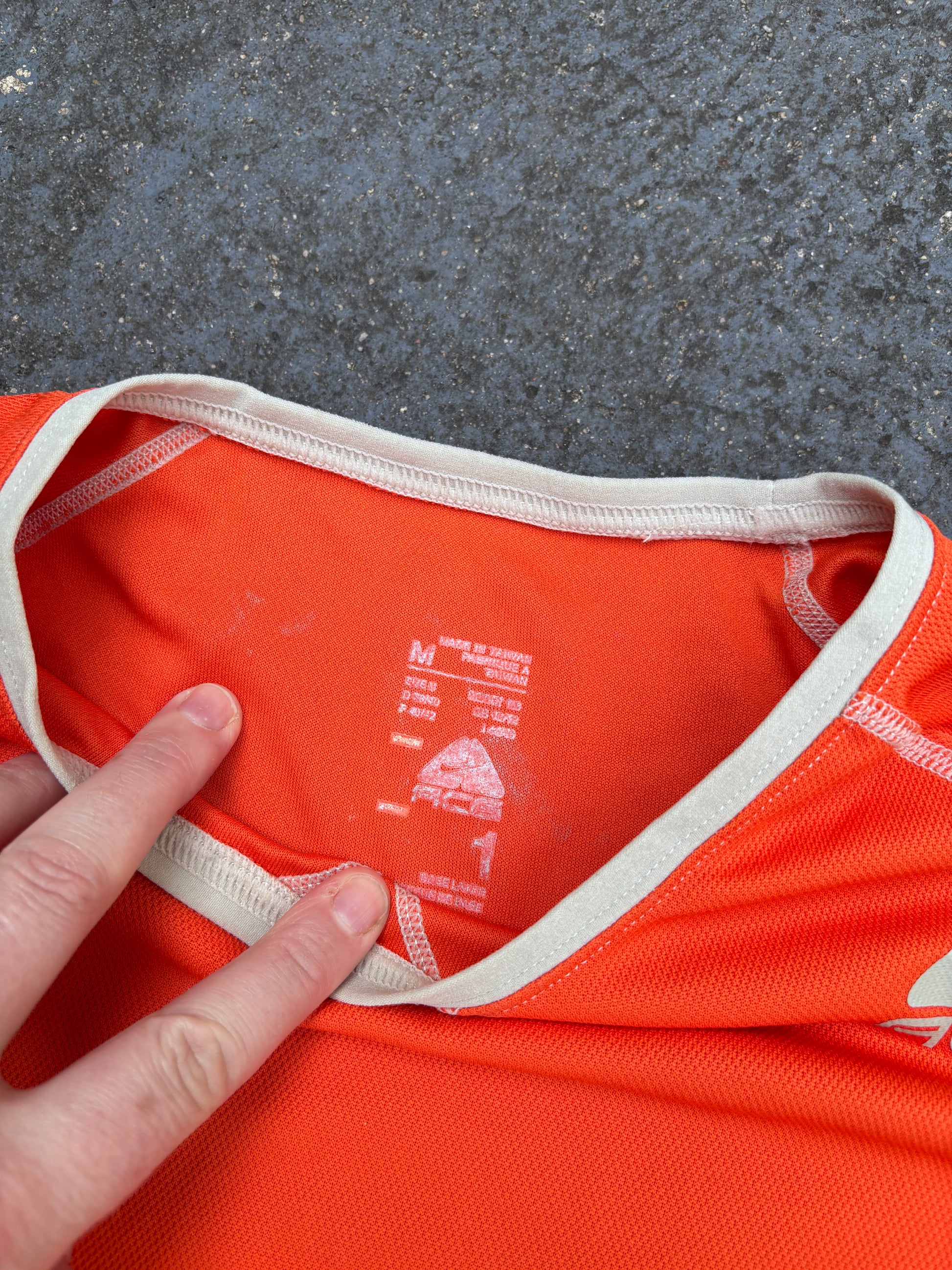 Vintage Nike ACG Mesh Top Size M Orange Long Sleeve NWT 2006 Nylon Gorpcore