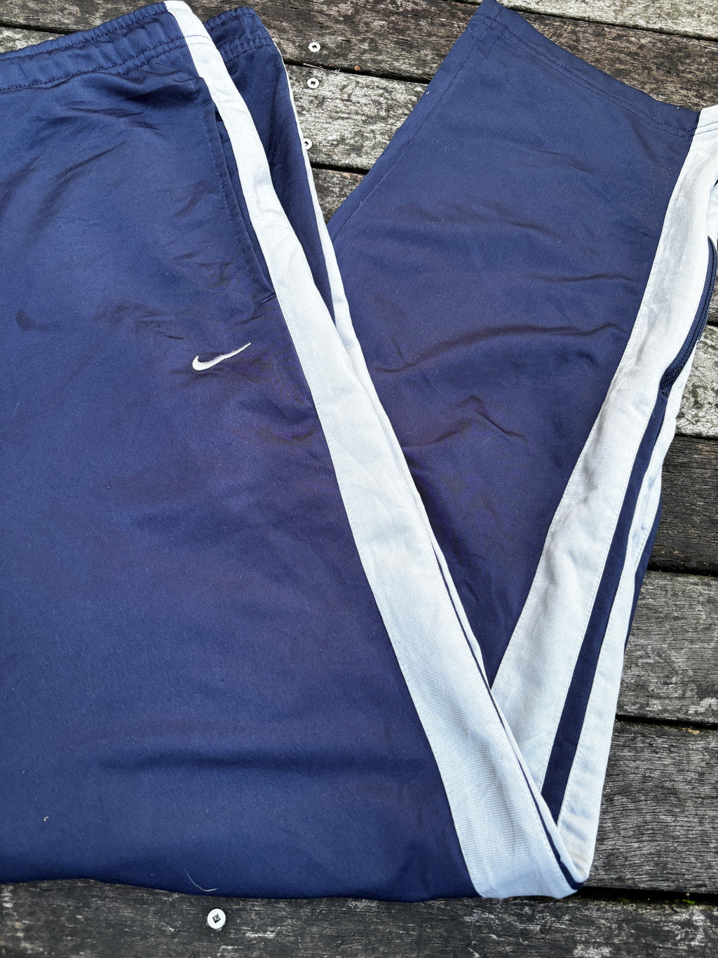 Vintage Nike Track Pants Size XXL Navy Grey