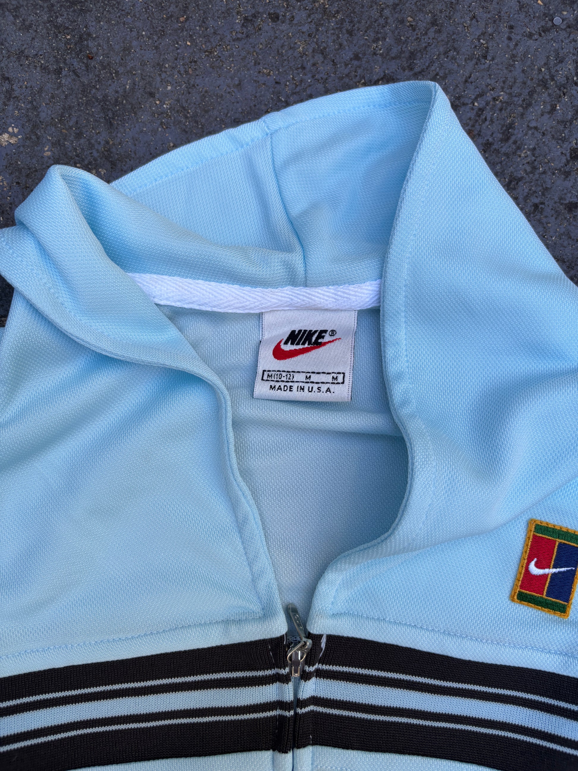 Vintage 90s Nike Court Girls Tennis Dress Size M (7-14) New w Tags Blue USA Made